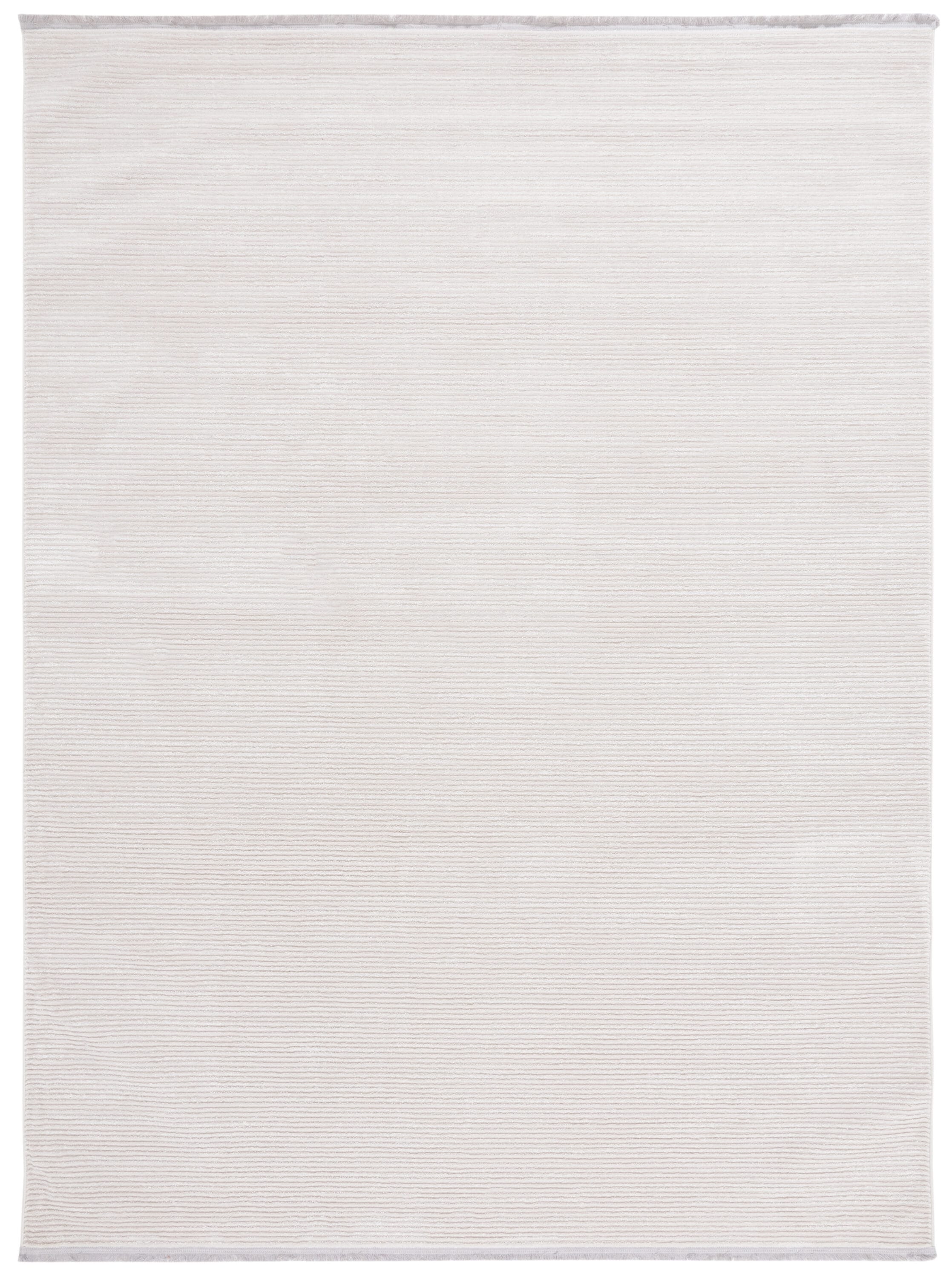 Safavieh WHS565A-8 8 x 10 (ft) Polyester/Polypropylene Ivory/Ivory Rectangular Indoor Solid Mid-Century Modern Area rug