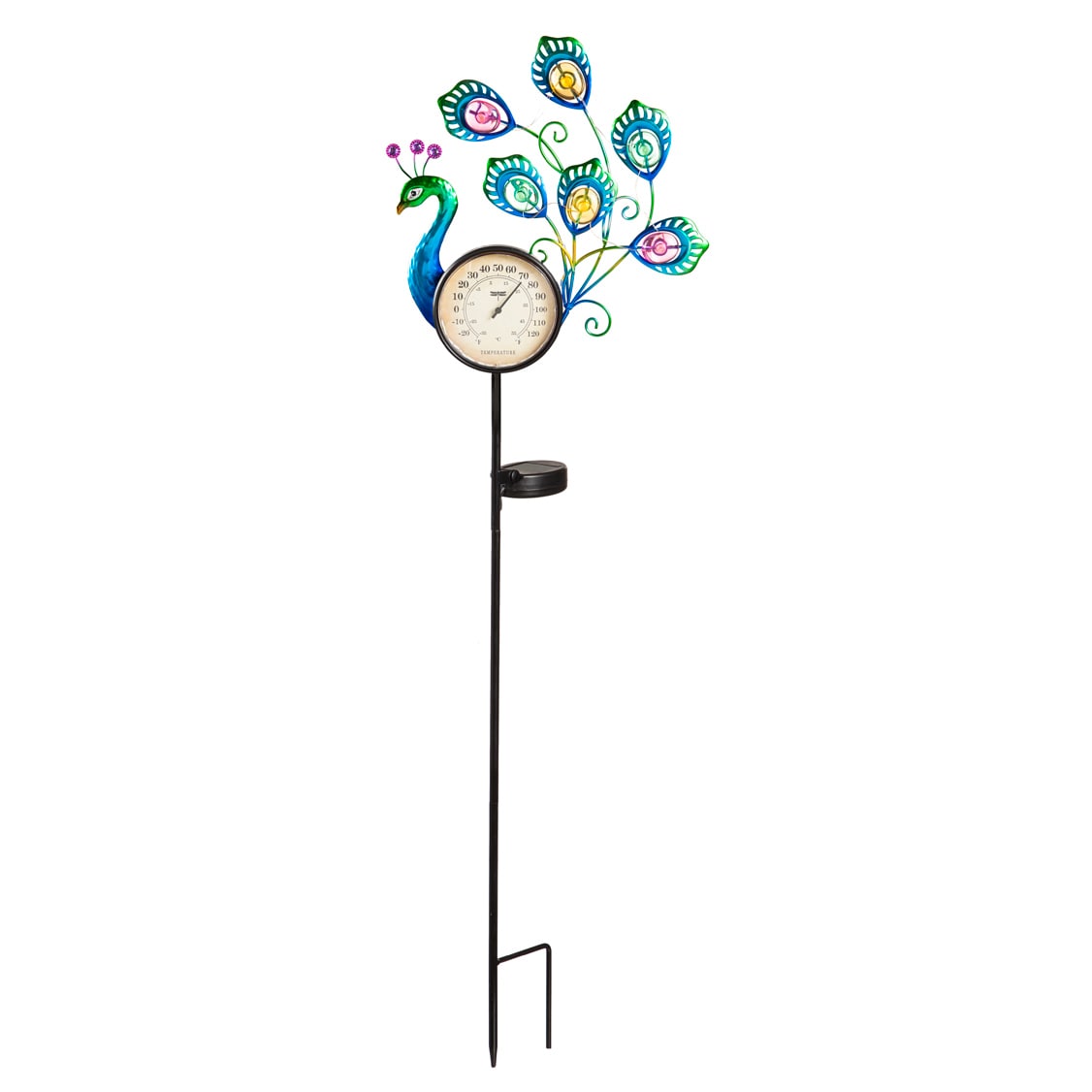 Evergreen 2SP7230ECM 36-Inches Blue Metal Solar Traditional Stake
