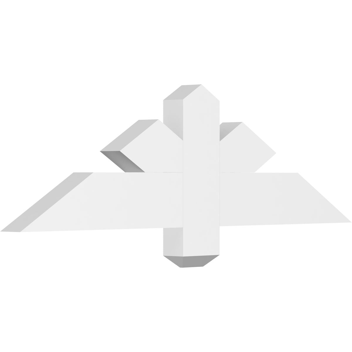 Ekena Millwork GBP036X11X0204KEN00 Kennewick White PVC Gable bracket