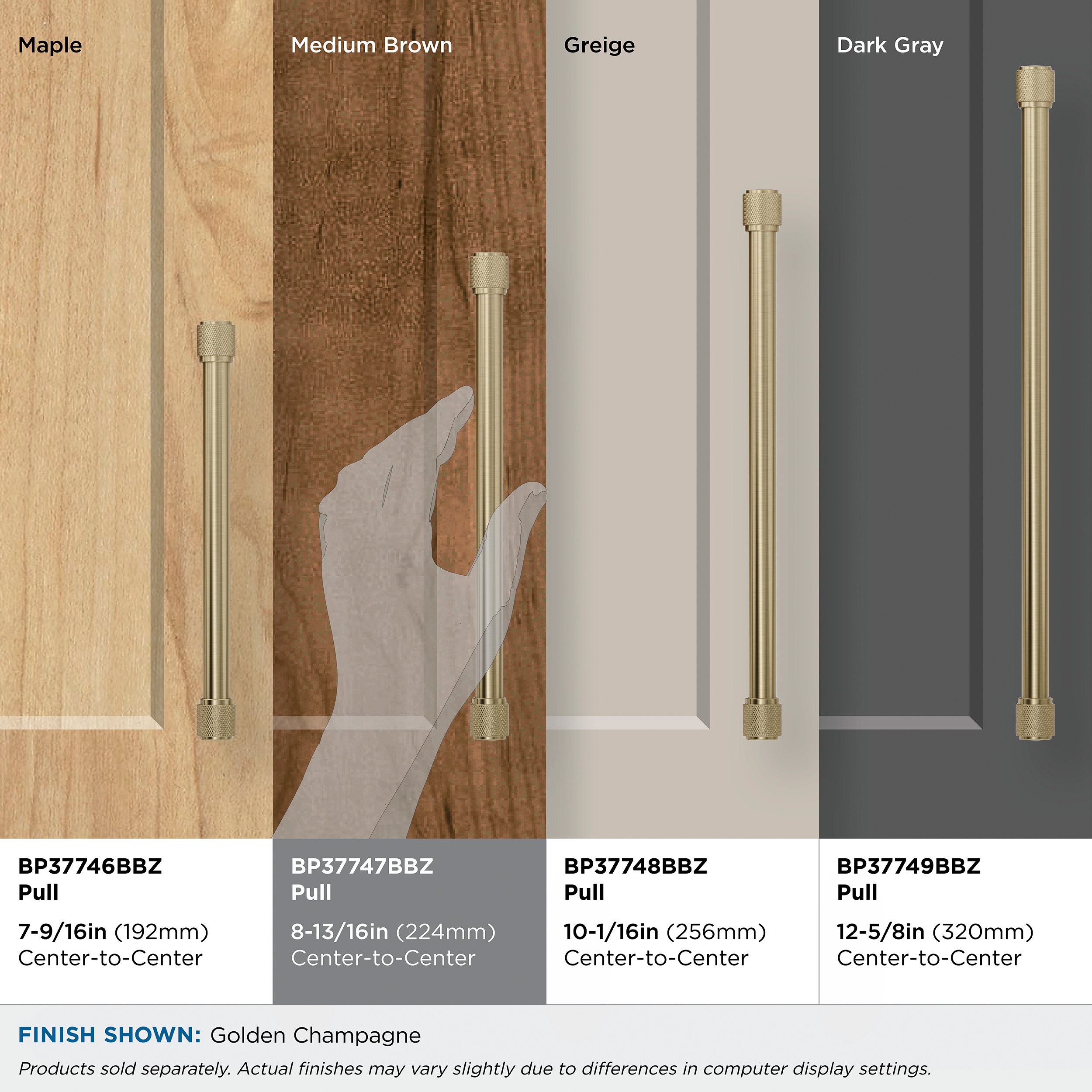 Amerock BP37747BBZ Cabinet-Pulls - View #7