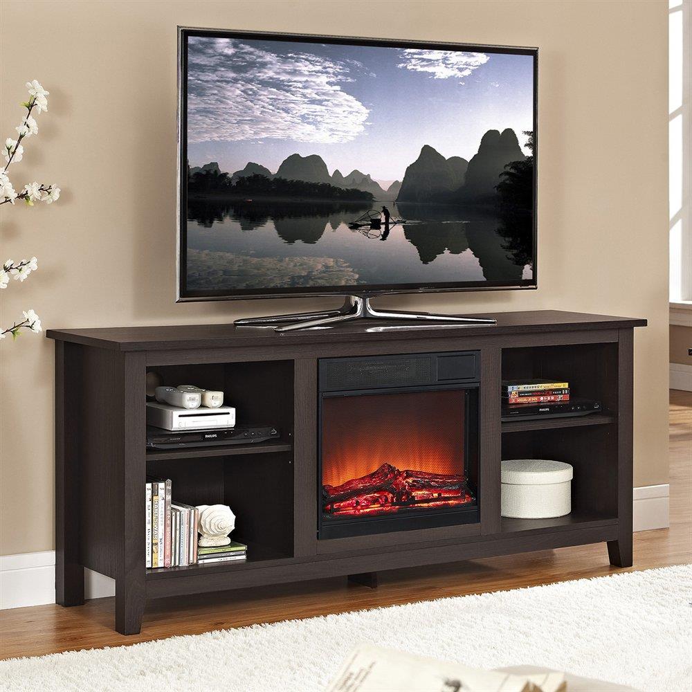 Walker Edison 58-IN TV STAND WITH FIREPLACE INS in the TV Stands ...