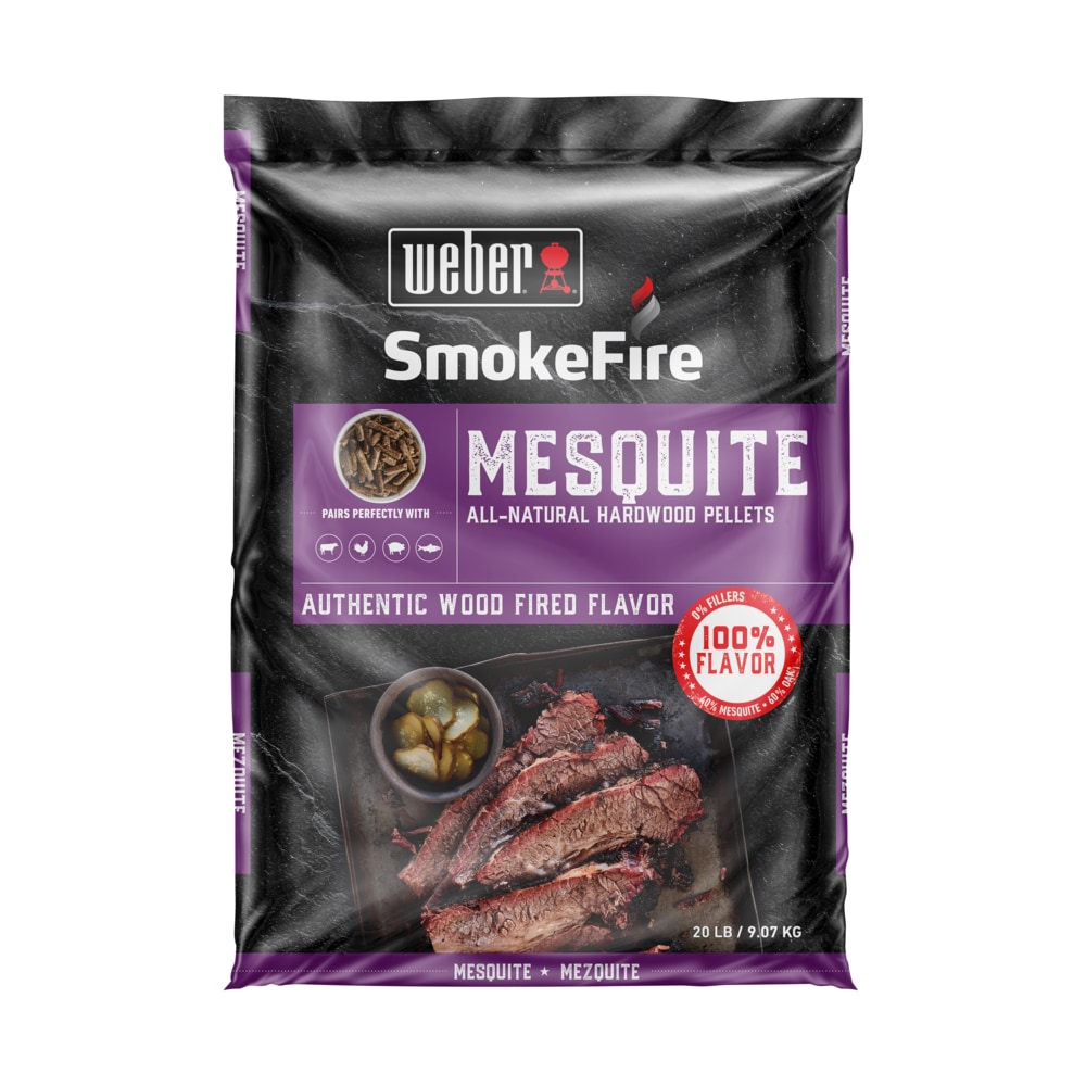 Mesquite Hardwood Pellets Grill BBQ Smoker All-Natural Real Wood Smoking 20 lb 