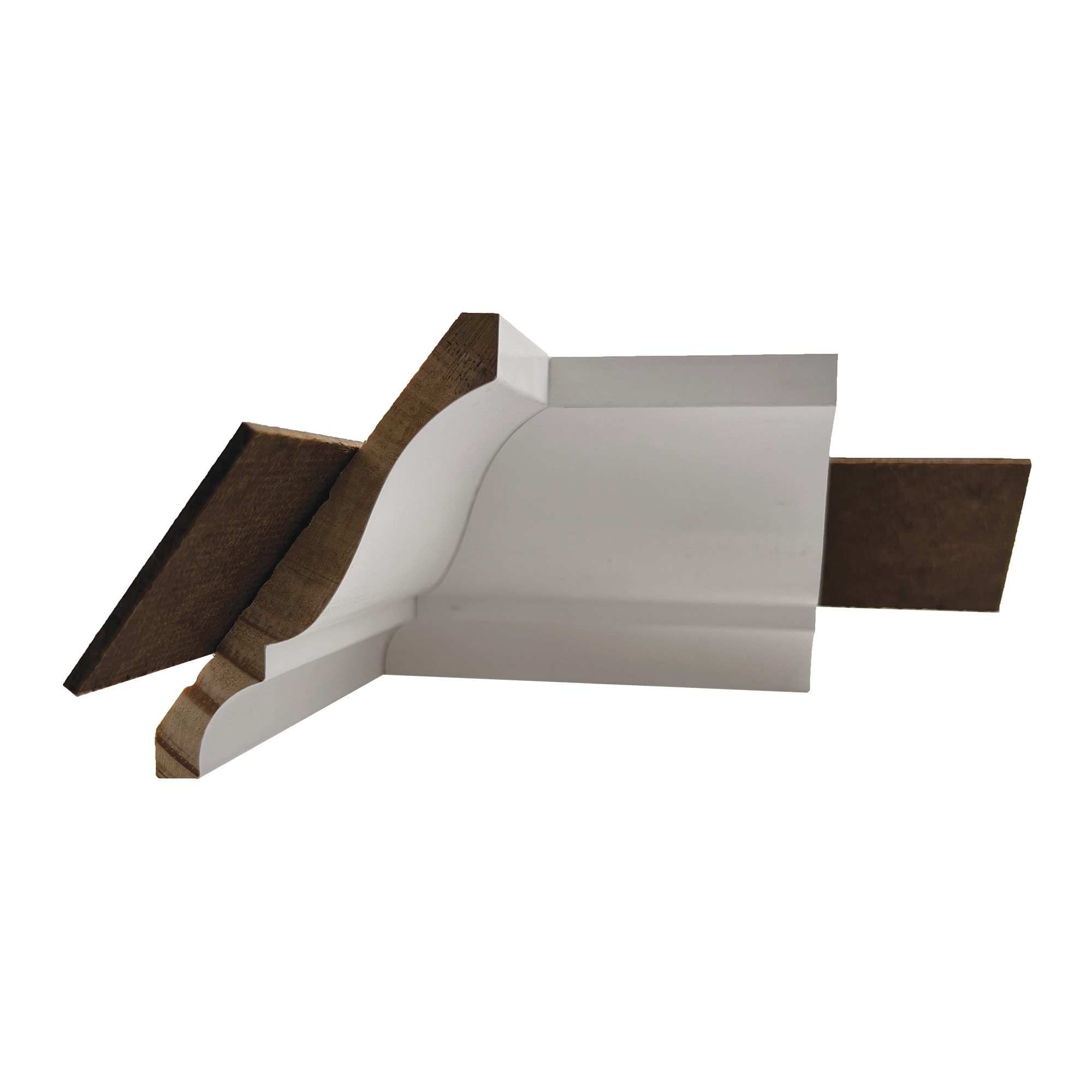  L47 I/S FJP-PRIM 3-13/16-in x 11/32-in Interior Primed Colonial L47 Inside corner Crown Moulding Block