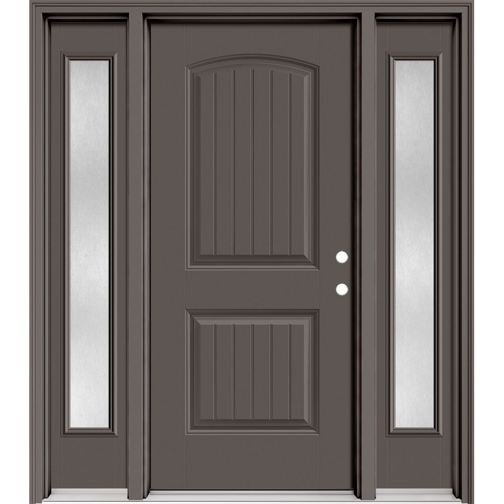 Masonite Performance Door System Cheyenne 64-in x 80-in Fiberglass 