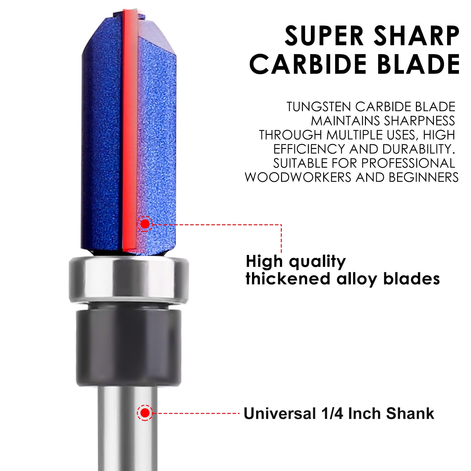 SenQWFa LDC0819C176 Trimming-Cutout-Router-Bits - View #3