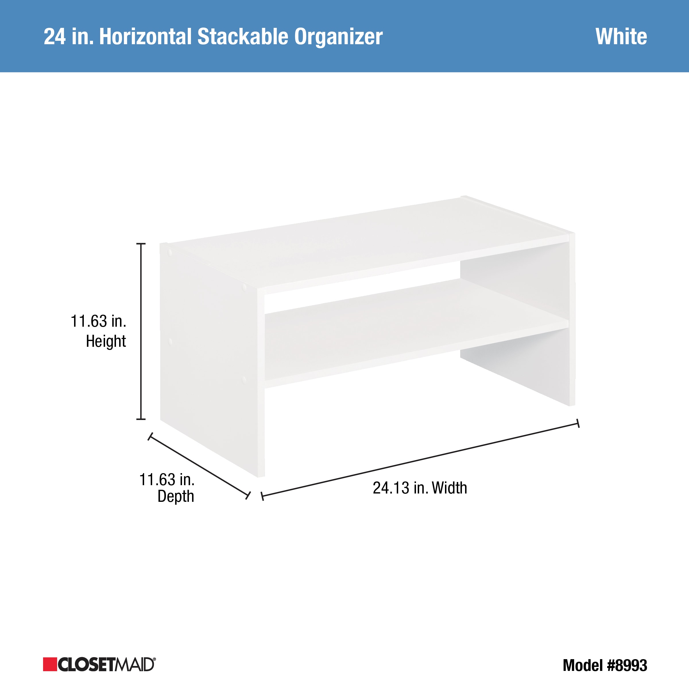 ClosetMaid Stackable Storage – Decluttered Now!