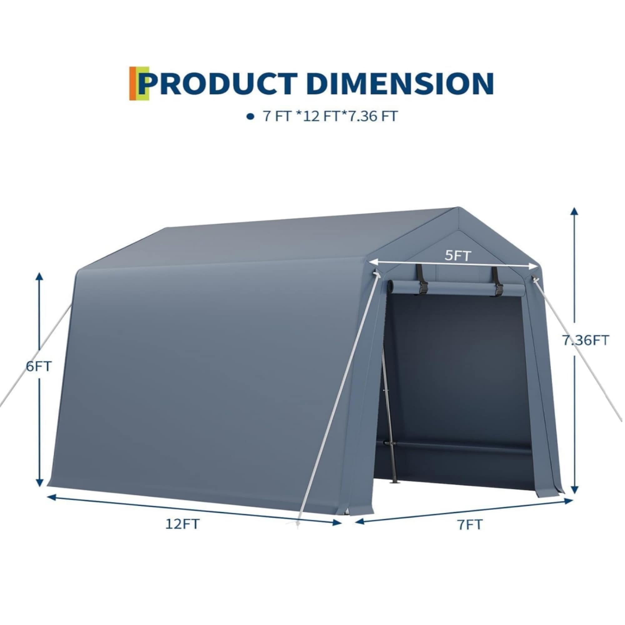 Qeetex LSHQQPPG-338ERUDD Carport-Covers - View #2