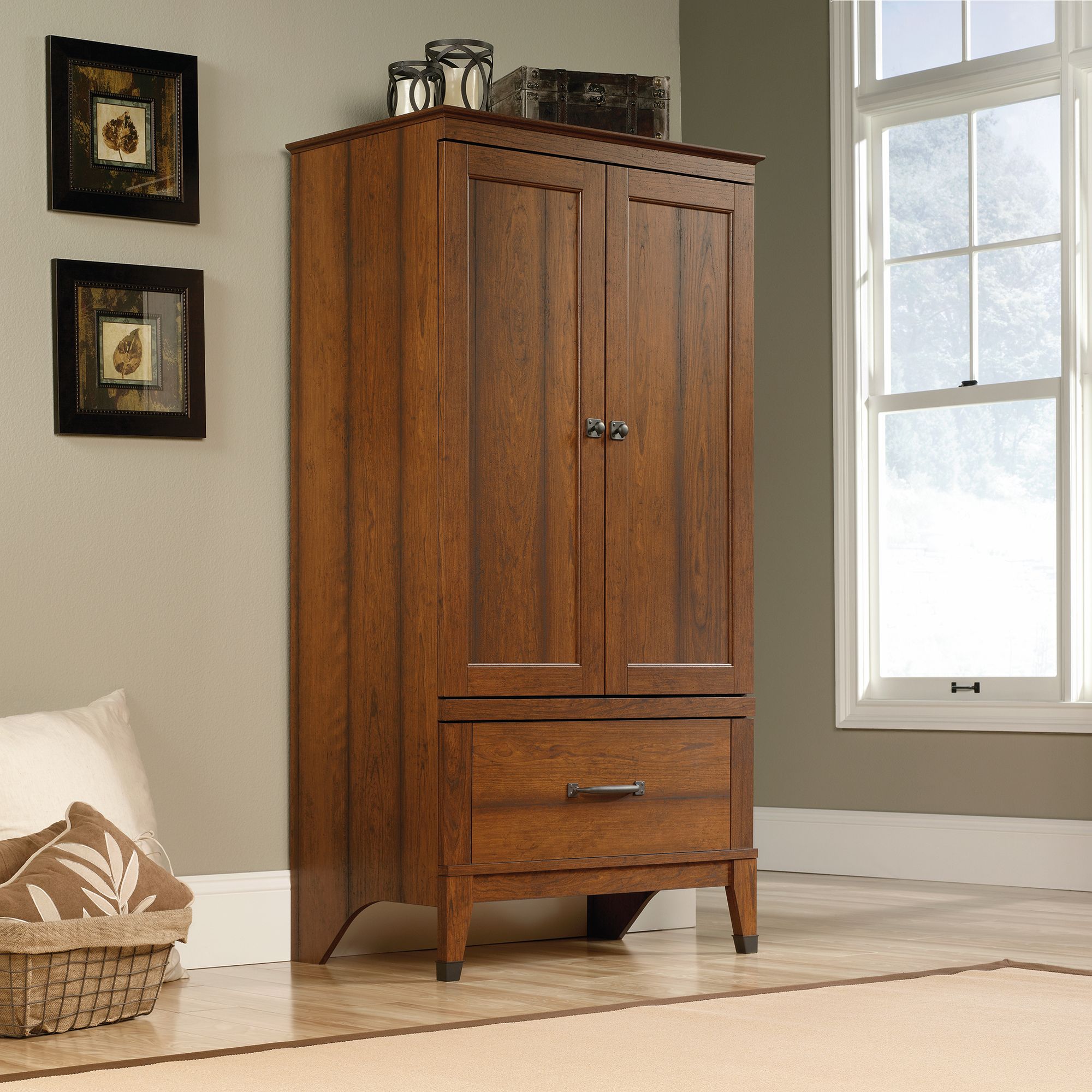  Carson Forge Armoire Washington Cherry finish