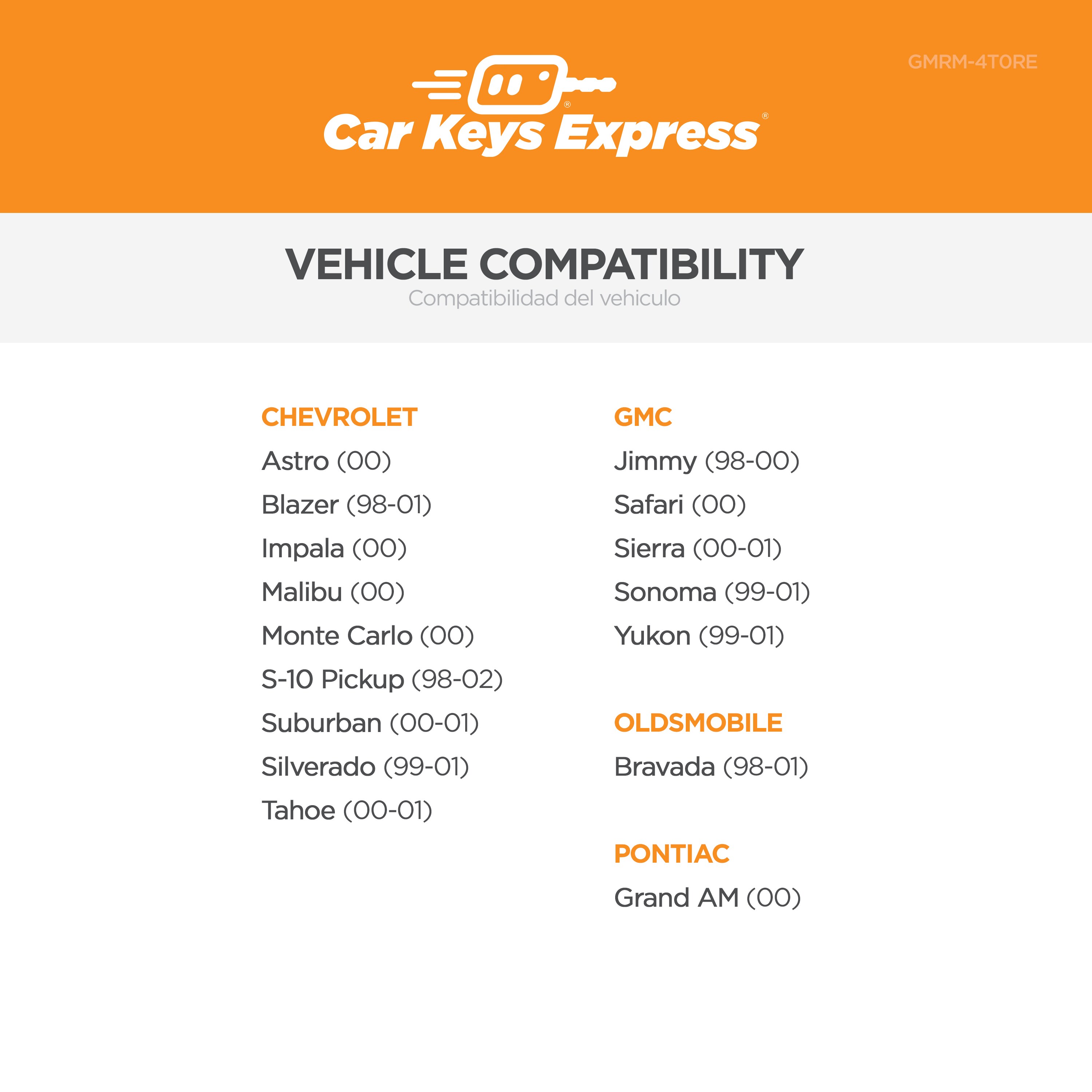 Car Keys Express GM660-PK Key-Accessories - View #3