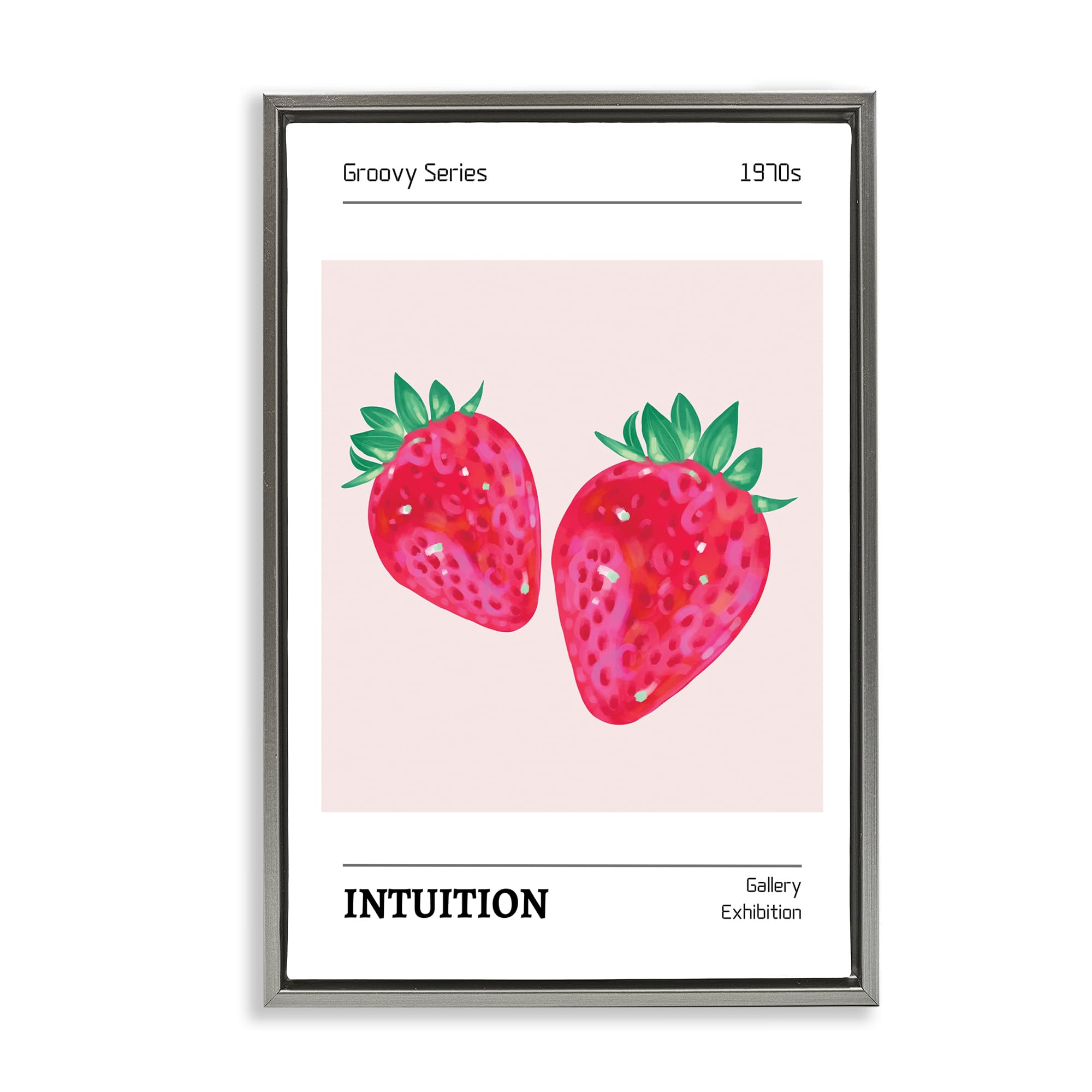 Stupell Industries BT-669-FFL-20X30 Intuition Phrase Strawberries Floating Frame Design by LSR Design Studio