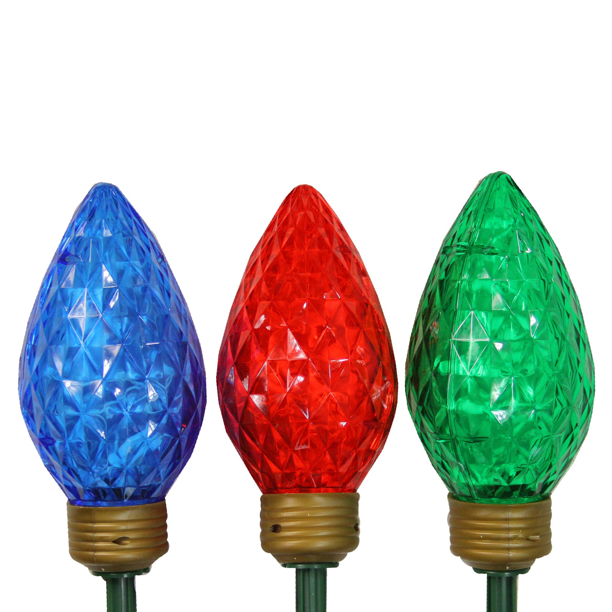 Edison Bulb Lawn Pathway Stakes Christmas Markers Lights Outdoor Decor Set of 10 