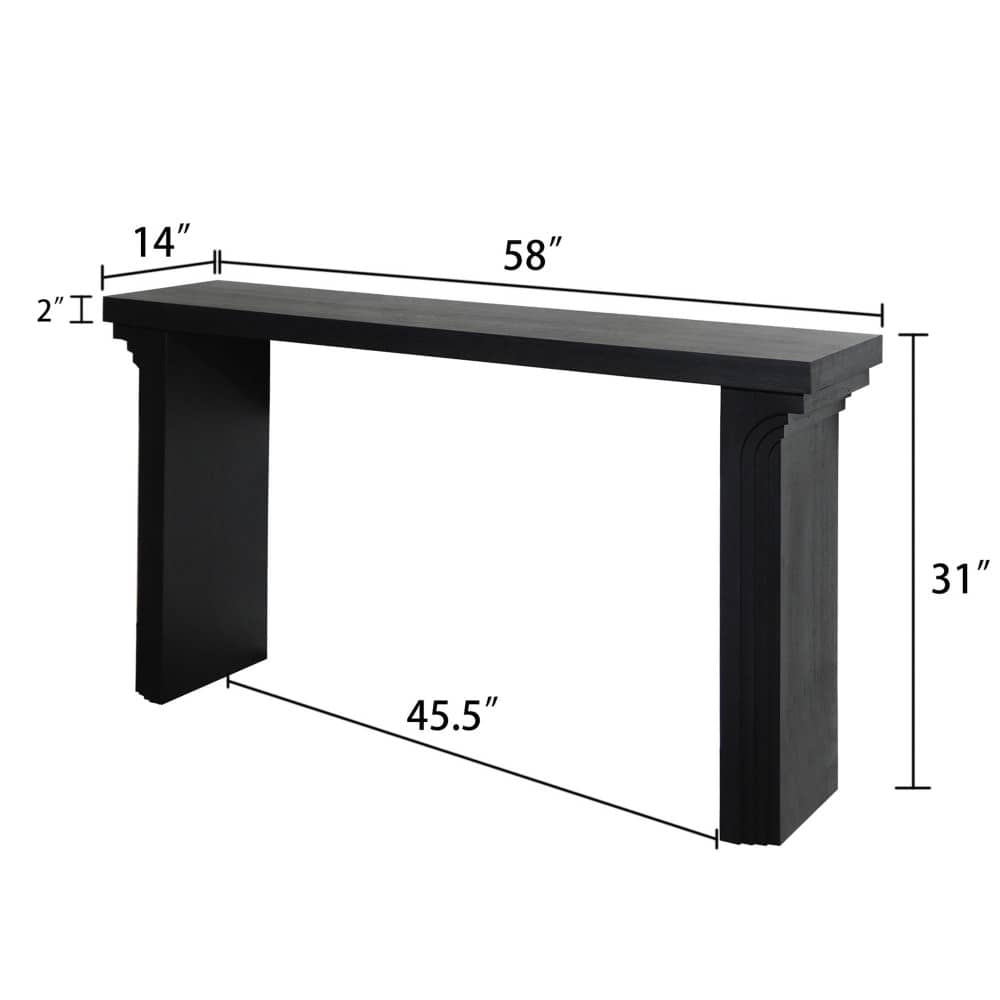 Coolbibila ERIC-CONSOLE-BLACK Console-Sofa-Tables - View #3