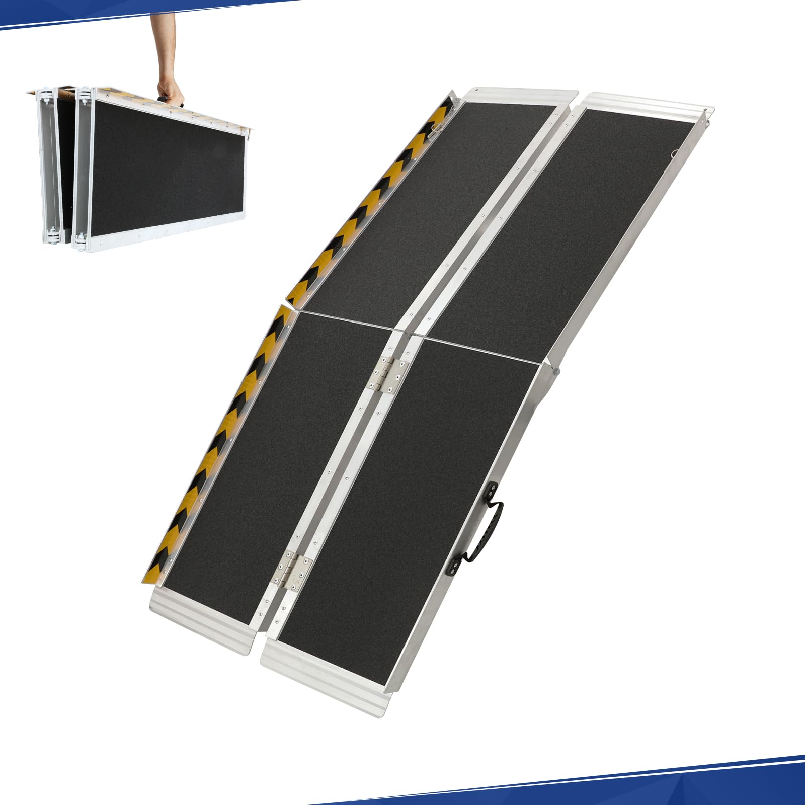 Phyfalip 5FT Wheelchair Ramp 60 L by 29 W Threshold Ramp Non Skid ...