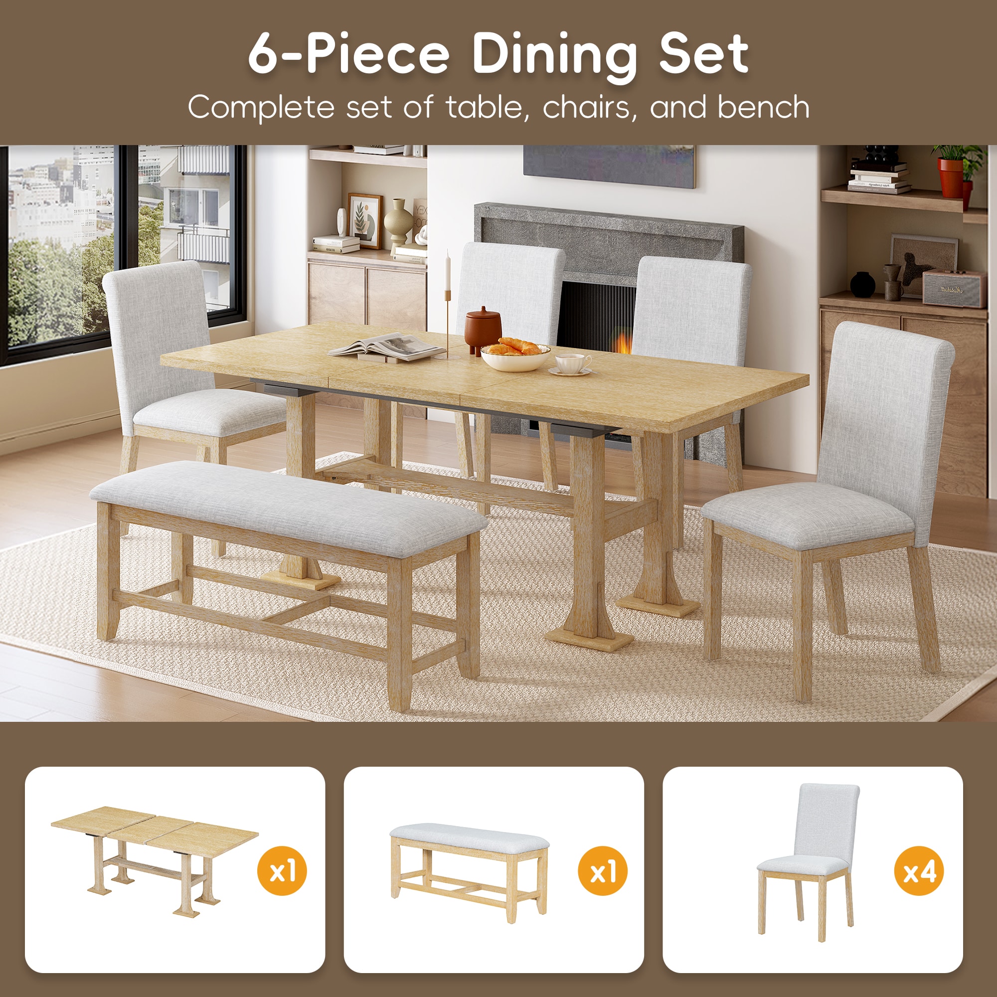Yulika DKSELL028 Dining-Sets - View #7