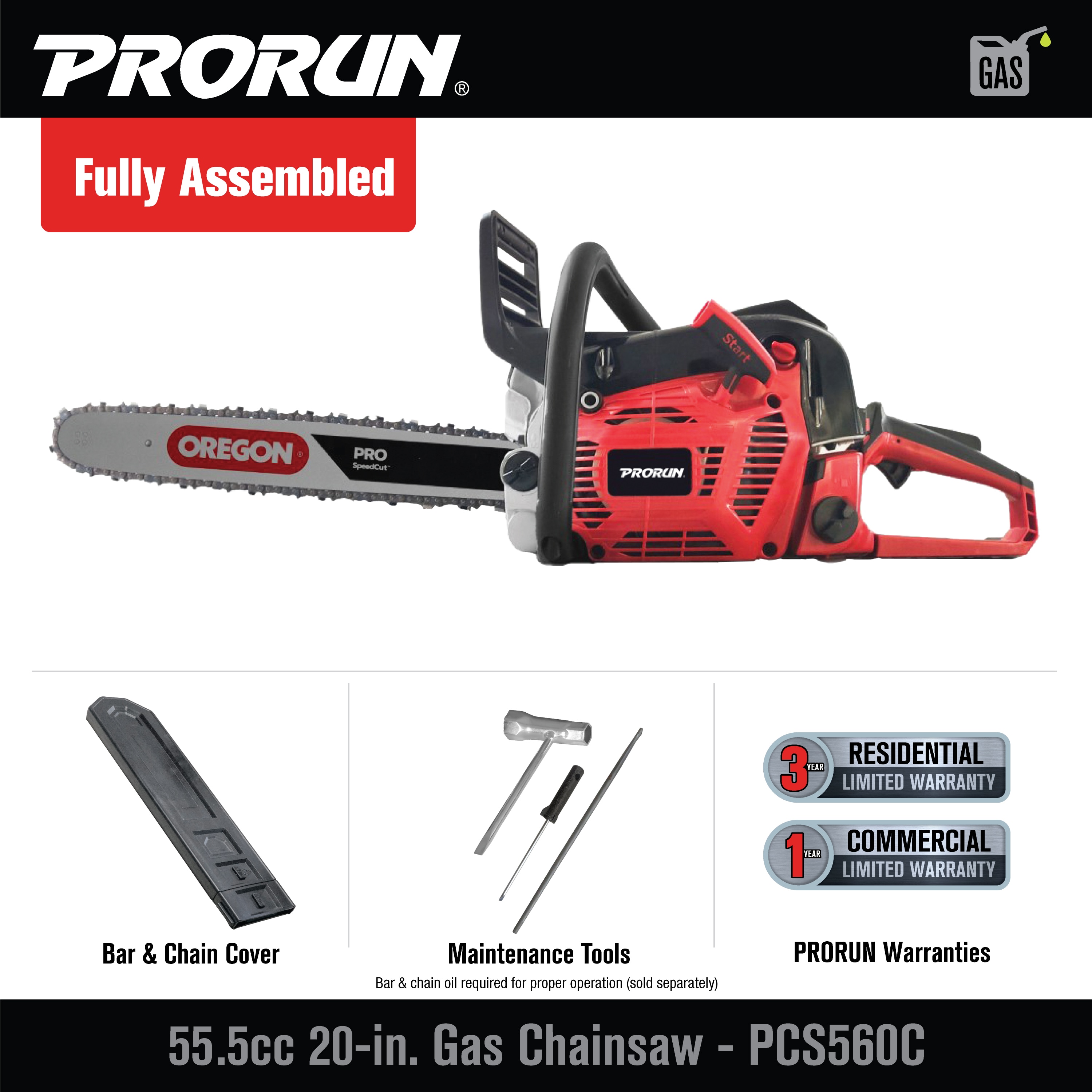 PRORUN PCS560C Cordless-Chainsaw - View #3