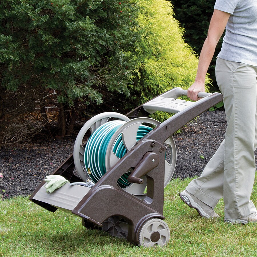 NeverLeak Plastic Cart Hose Reel in the Garden Hose Reels department at ...