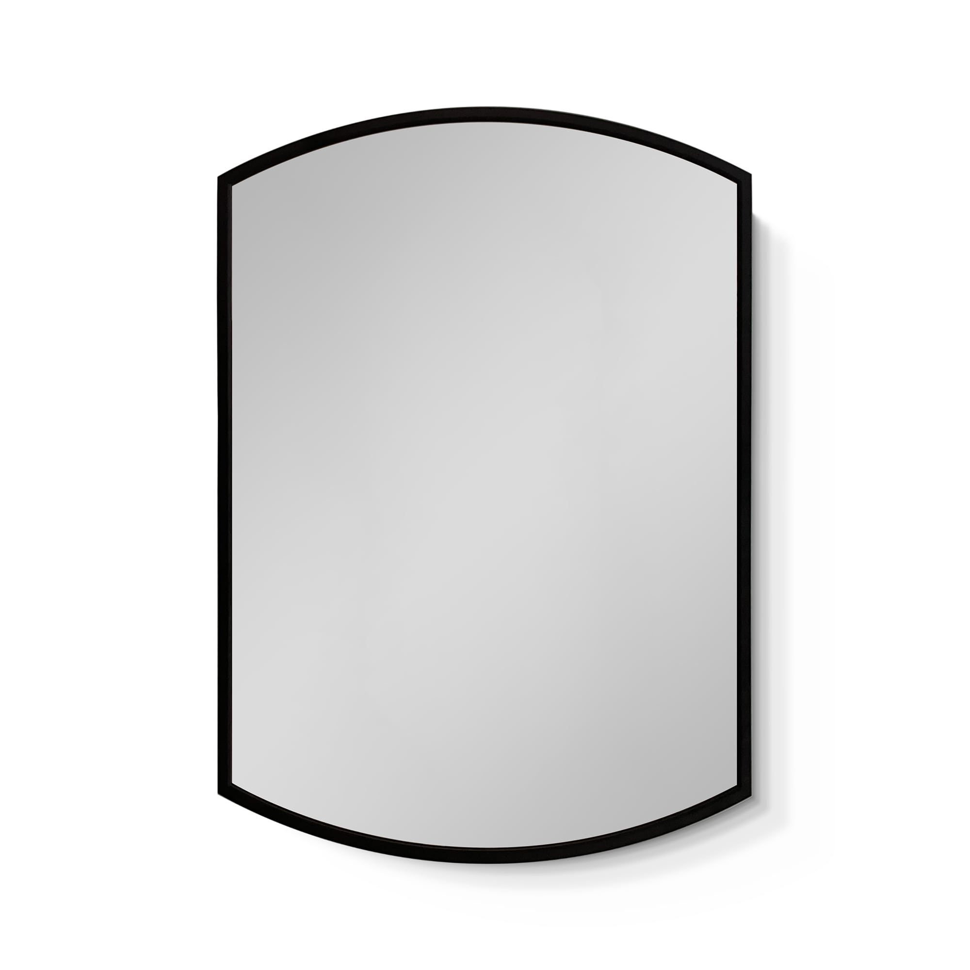 Bybafun YD5300035 22-in x 31-in Surface/Recessed Mount Black Mirrored Capsule Soft Close Medicine Cabinet