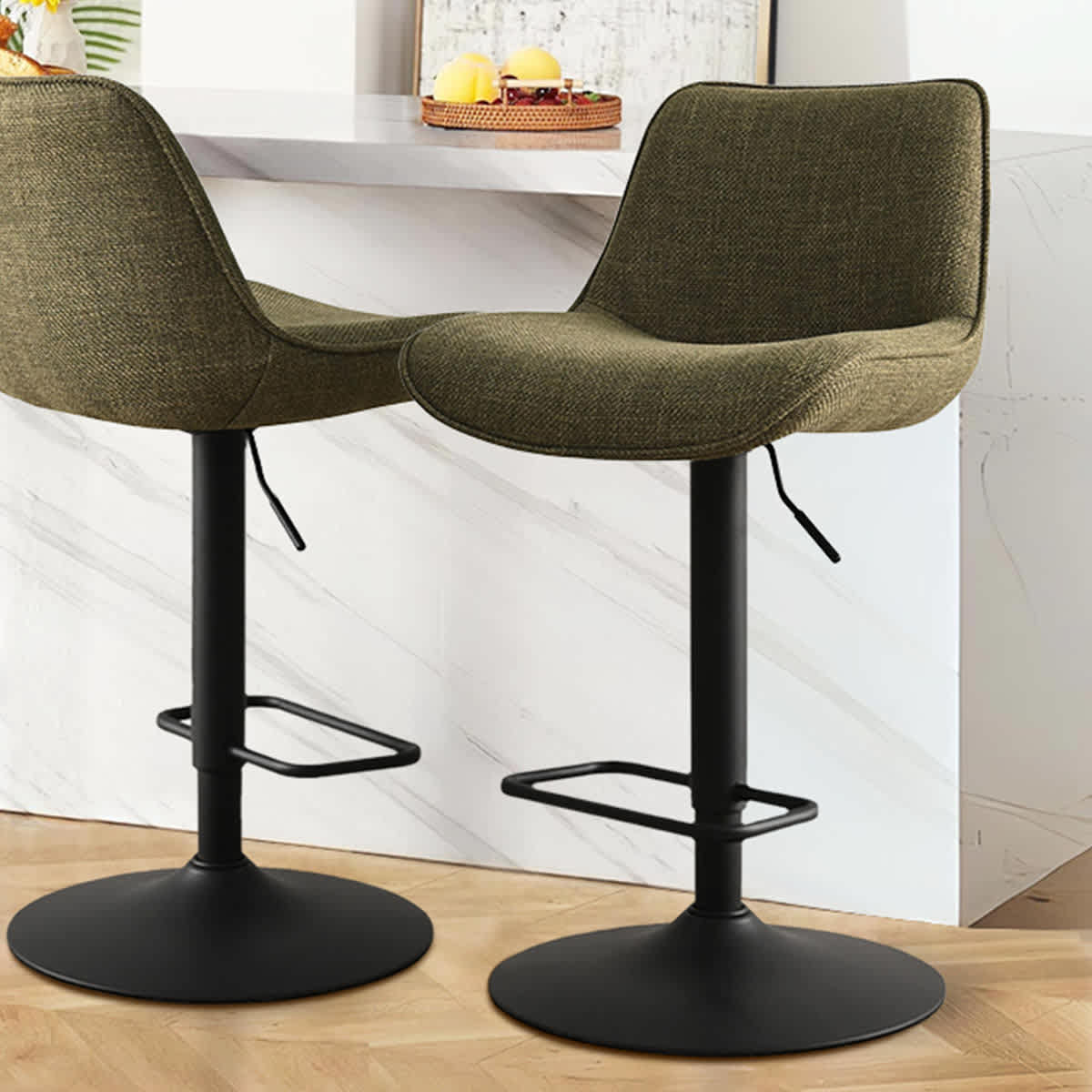 Maison Boucle HUNTER-AB-GREEN-4 stools - View #4