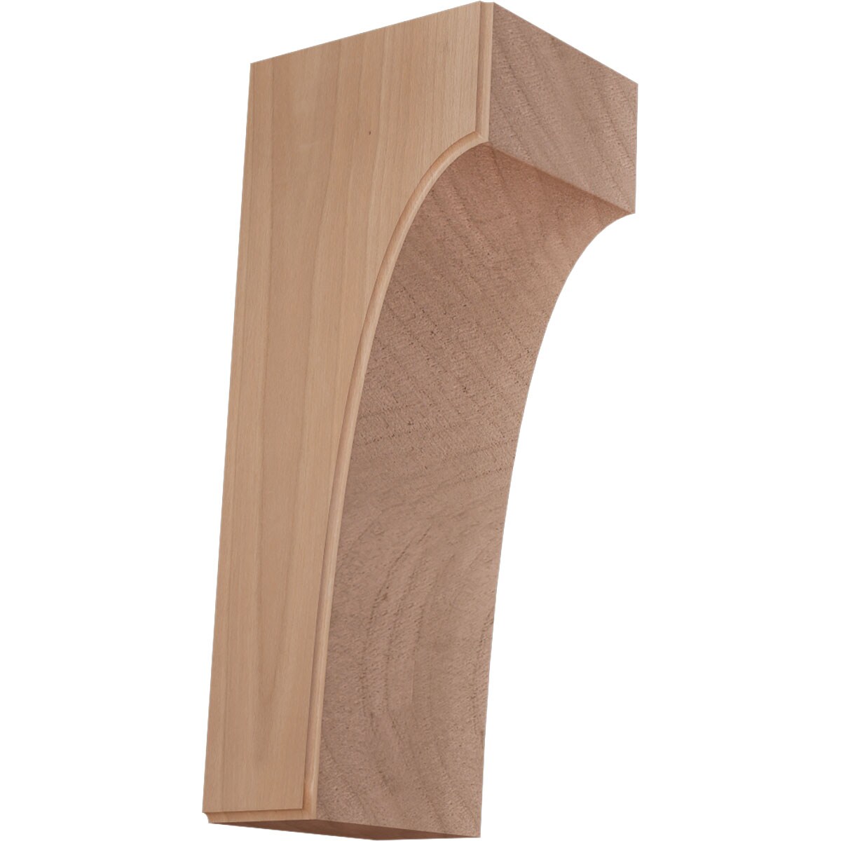 Ekena Millwork BKTW04X04X10CVCH Clarksville 3-1/2-in x 4-in x 10-in Cherry Brown Wood Standard bracket