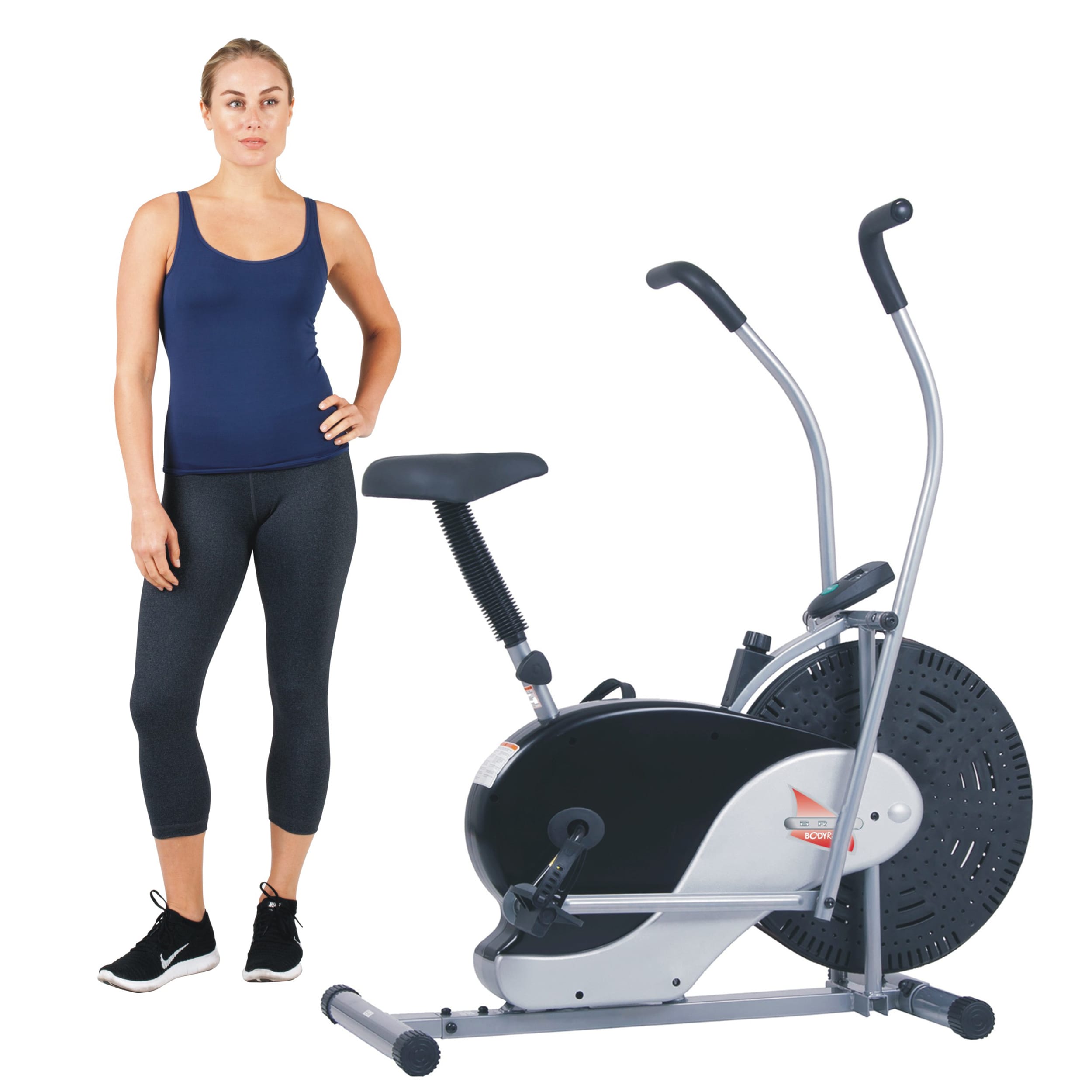 Body Flex Sports Friction Upright Cycle Exercise Bike in the Exercise Bikes  department at