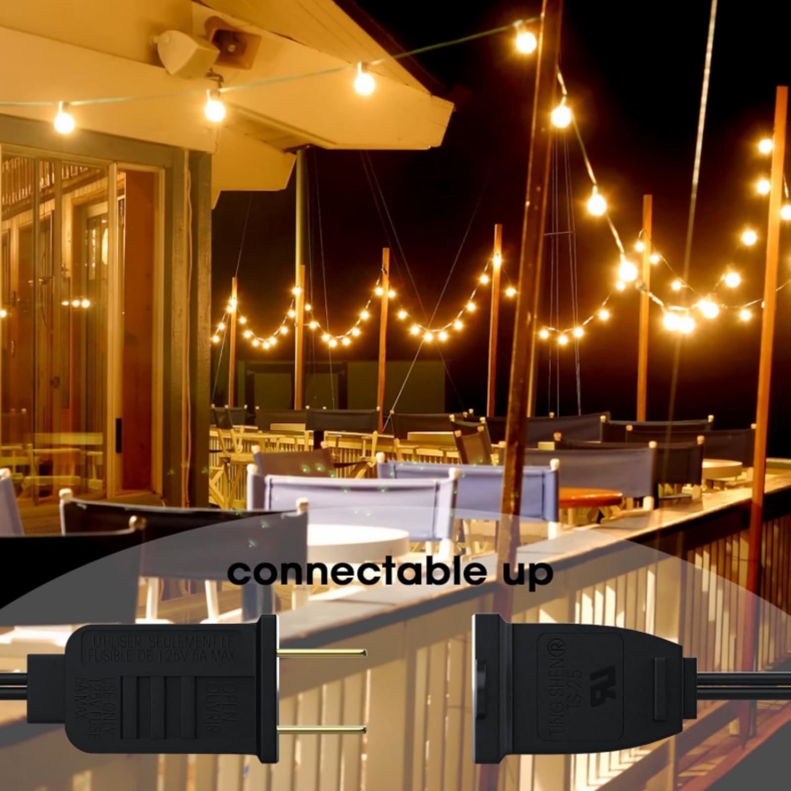 WYZM E12-I Patio-String-Lights - View #8