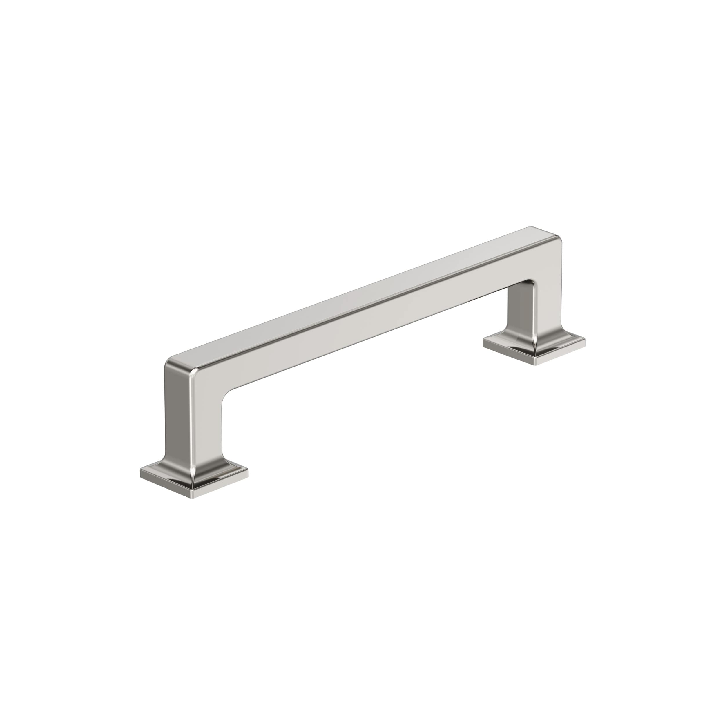 Amerock BP37443PN Lintel 5-1/16-in , 128mm Center to Center Polished Nickel Rectangular Bar Drawer Pulls
