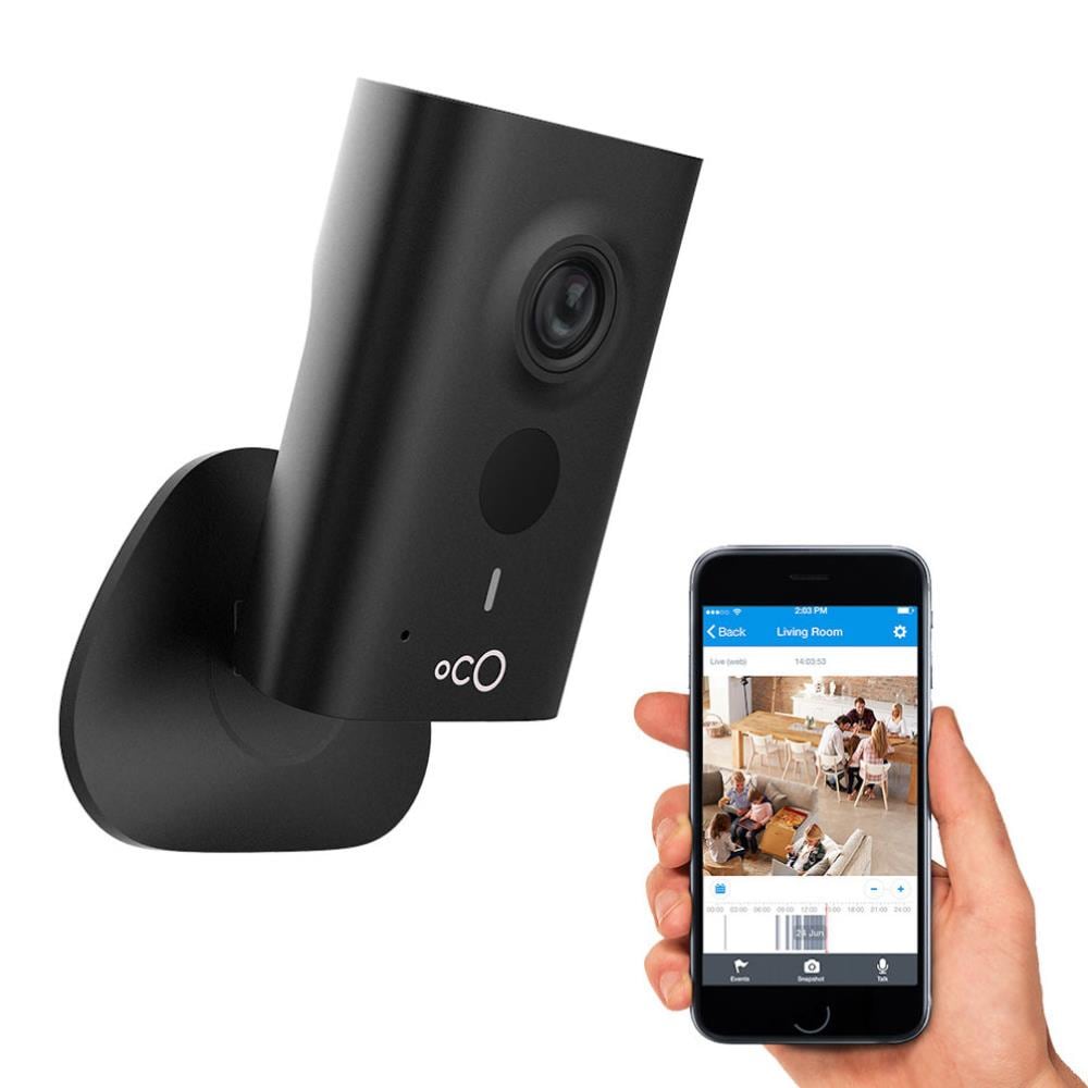 Oco OcoHD Indoor 1-Camera Wired or Wireless Hardwired Micro Sd Internet Cloud-based Security Camera System