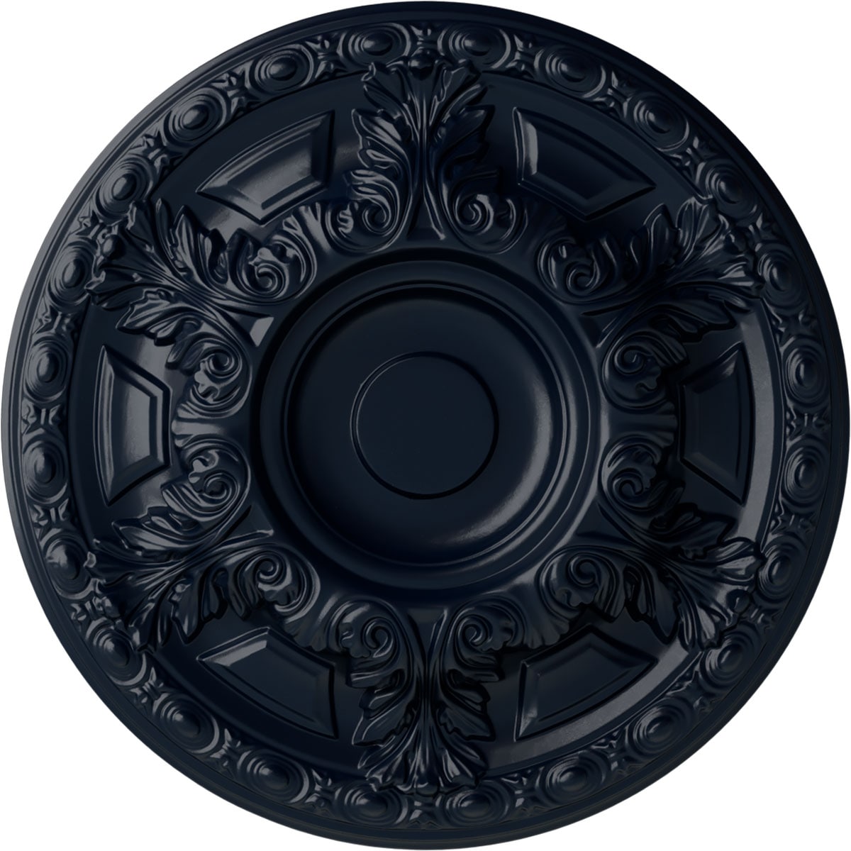 Ekena Millwork CM24GAMDF Granada 23.5-in W x 23.5-in L Painted Midnight Dream Polyurethane Whole Ceiling Medallion