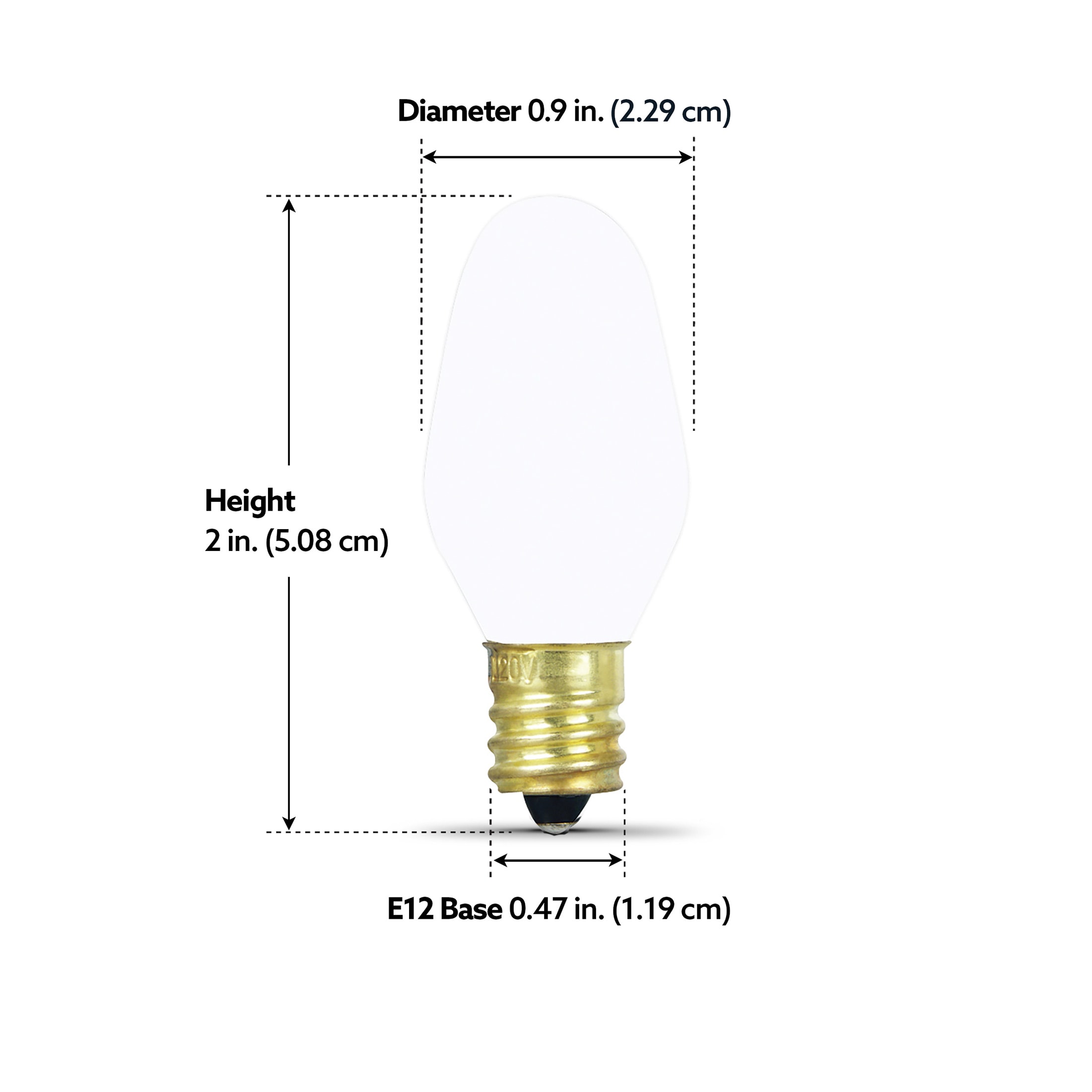 Feit Electric C7 Soft White Medium Base (e-26) Dimmable Light Bulb (4 ...