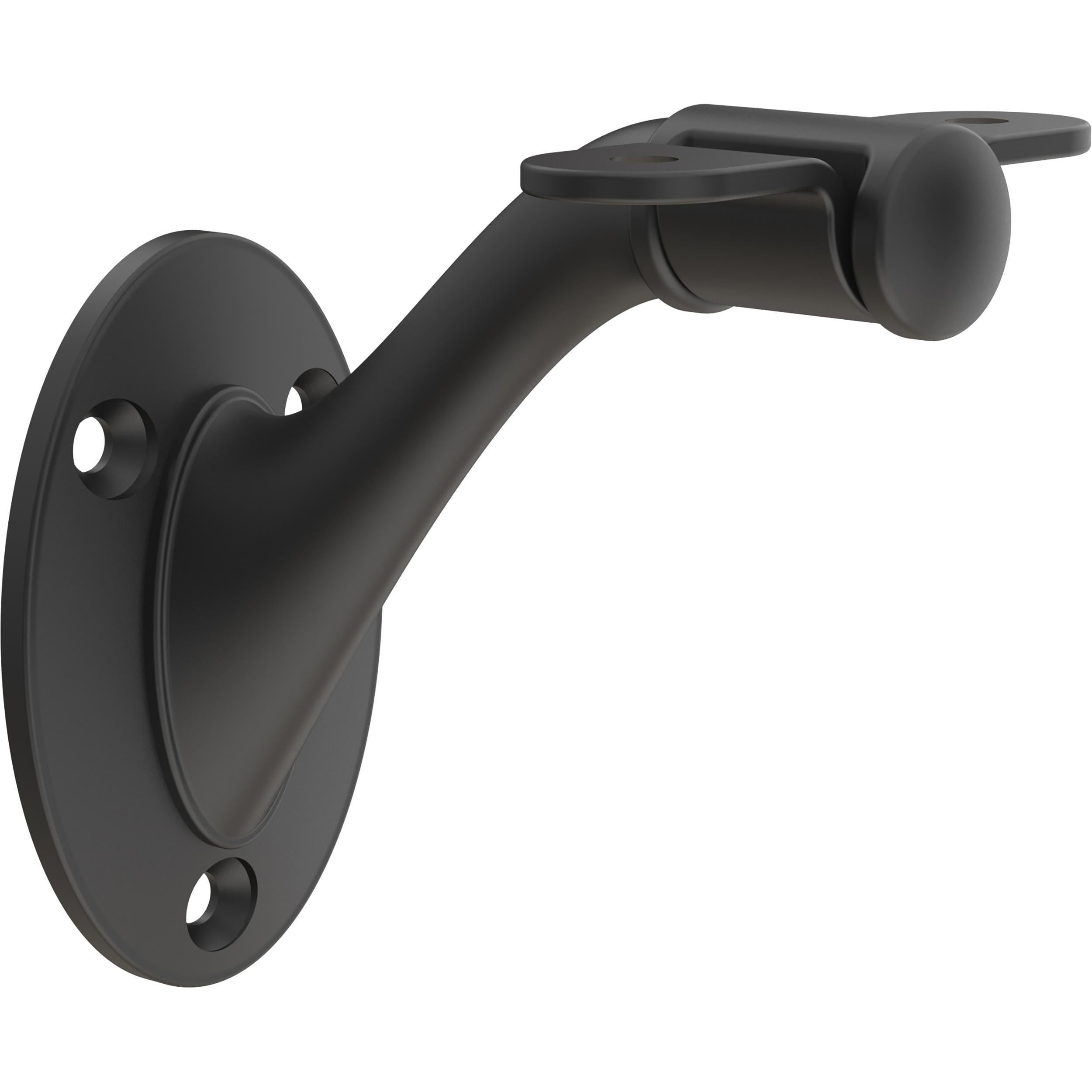 Franklin Brass HHSRB-MB-D Flared Crib 1.57-in x 3.1-in Matte Black Finished Zinc/Steel Handrail bracket