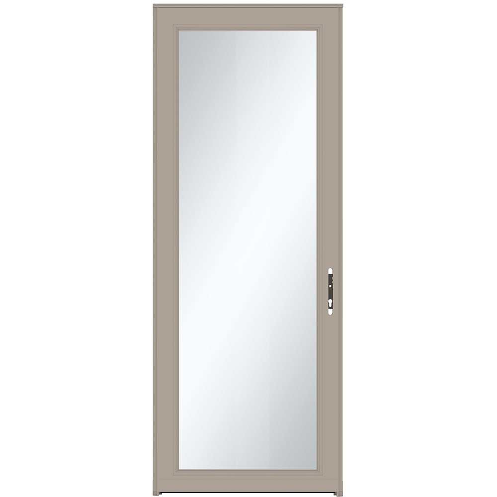 Signature Selection 36-in x 96-in Sandstone Full-view Interchangeable Screen Aluminum Storm Door in Brown | - LARSON 14904099L