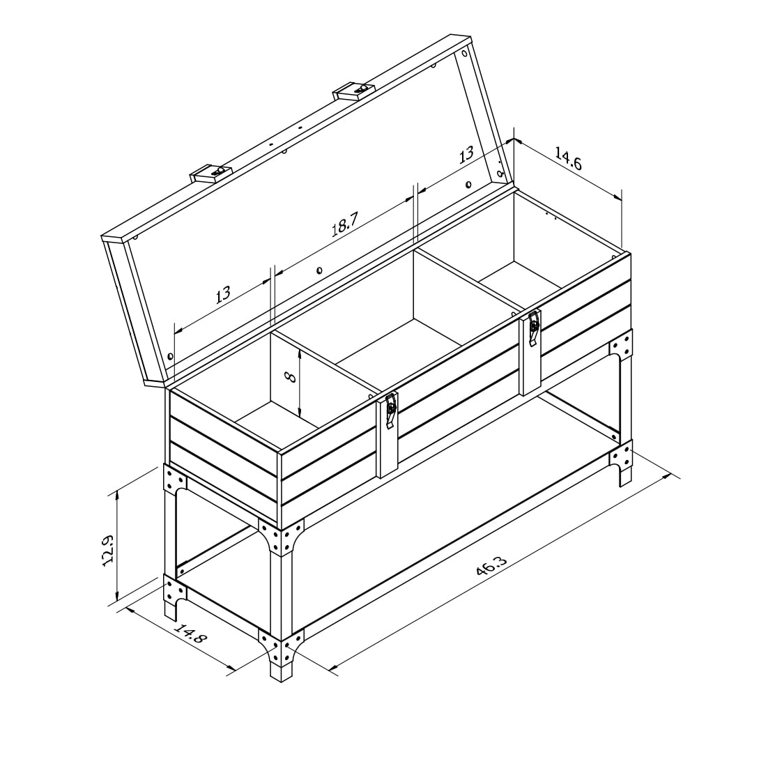 Furniture of America YNJ-1473C6 Console-Sofa-Tables - View #5