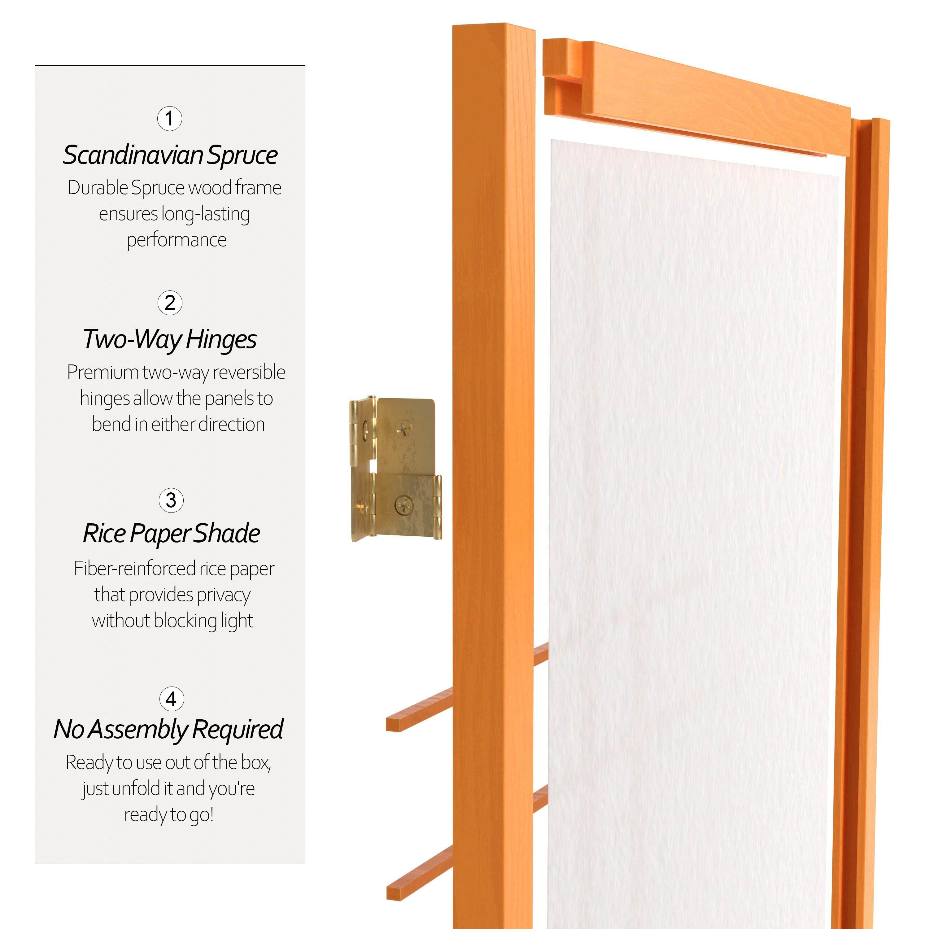 Red Lantern CEUD-4P-HON Indoor-Privacy-Screens - View #3