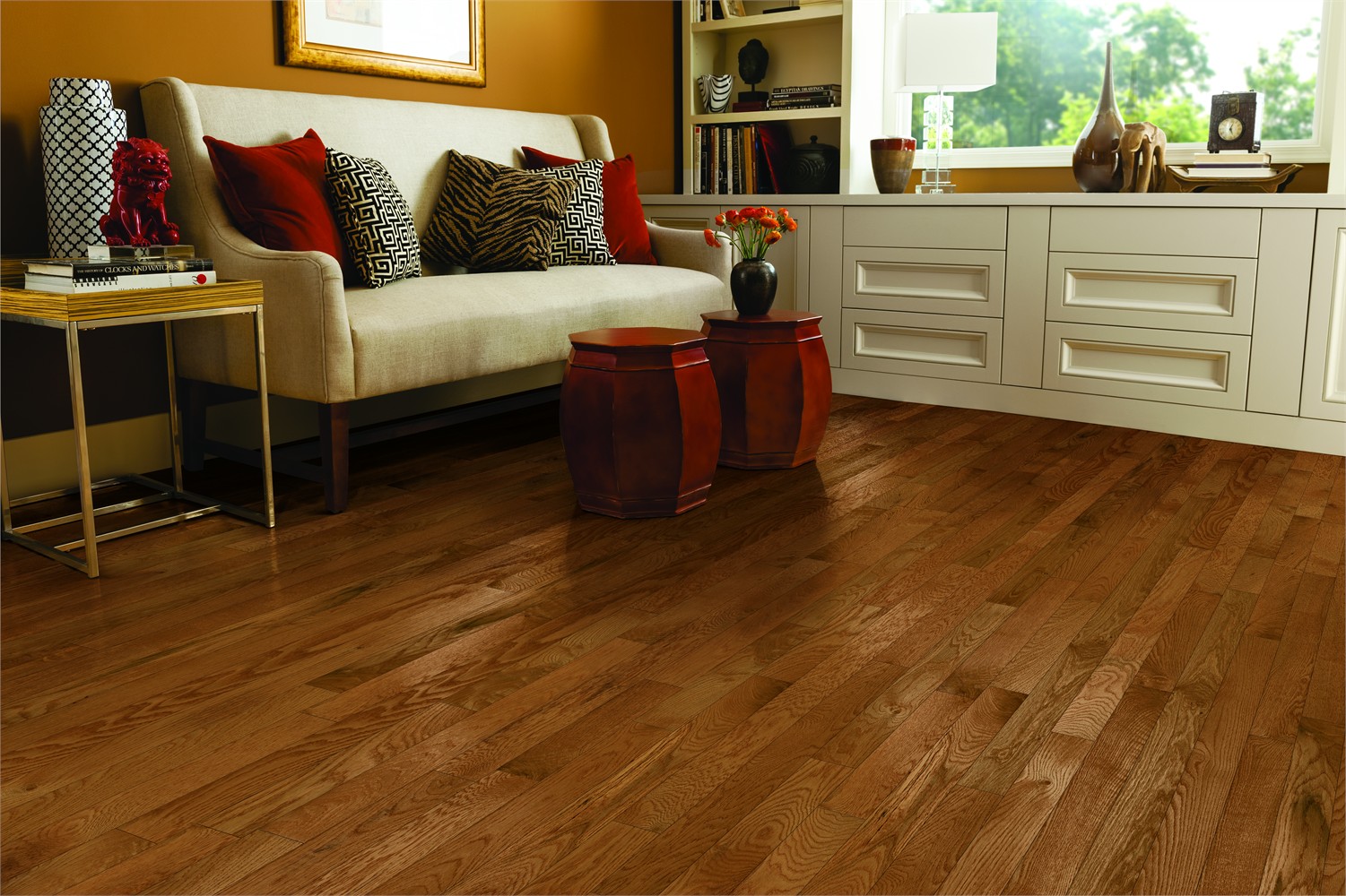 Bruce Frisco Fawn Oak 2 1 4 In W X 3 4 In T X Varying Length Smooth Traditional Solid Hardwood