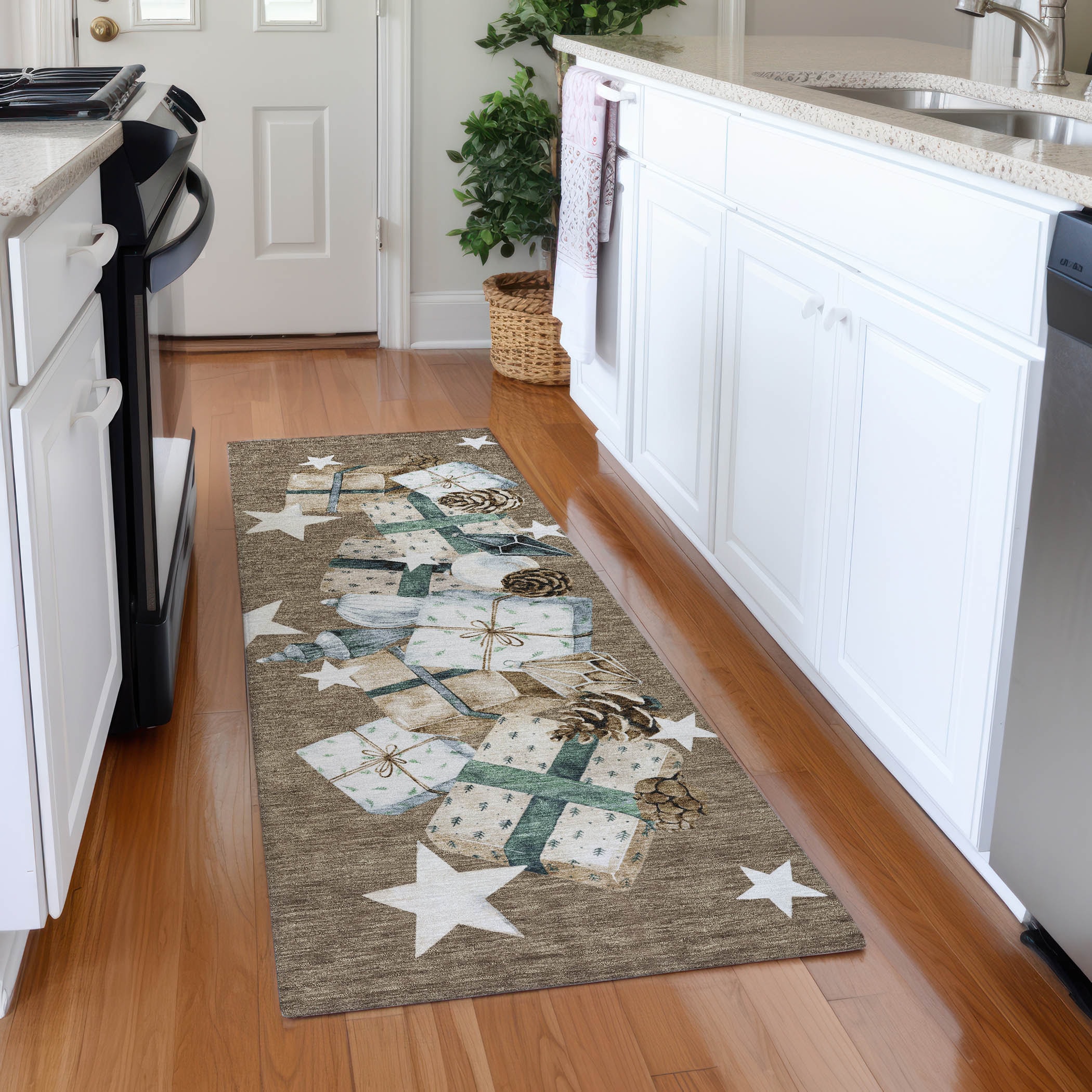 Addison Rugs ACN1825BR2X8 Chantille ACN1825BR 2 x 7 (ft) Loomed Brown Rectangular Indoor/Outdoor Machine washable Pet Friendly Area rug