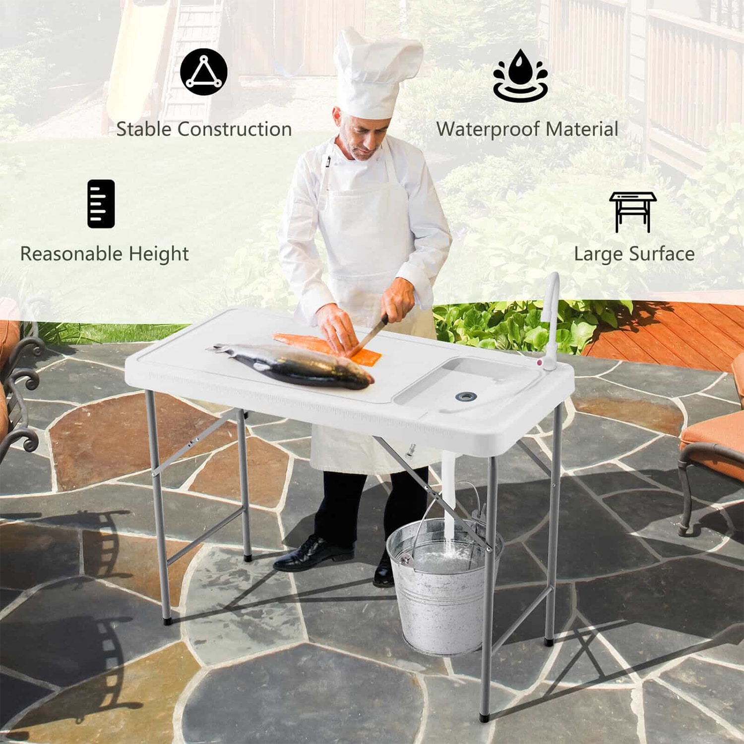 WELLFOR TDZ10266 Patio-Tables - View #8