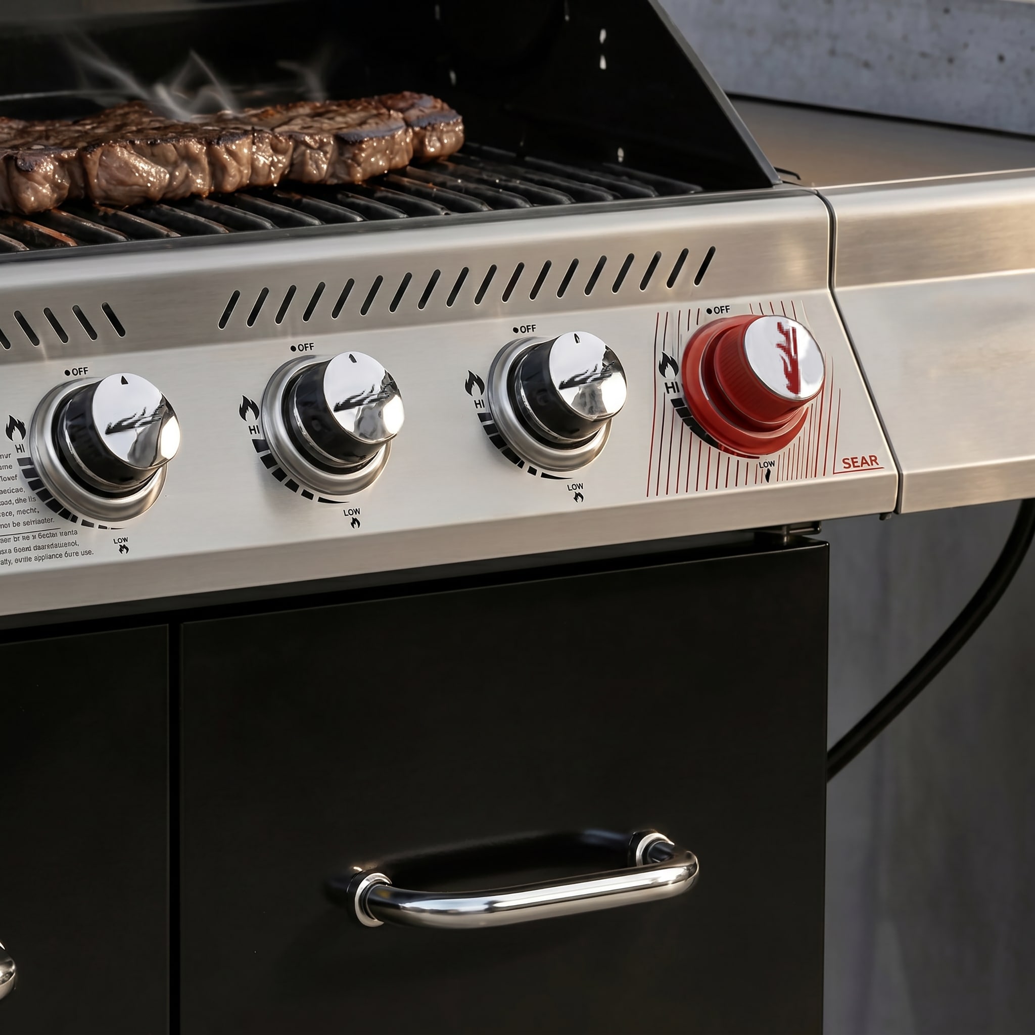 Royal Gourmet Cabinet Style Black 6 -Burner Liquid Propane Gas Grill 1 -Side Burner Sansujyuku sansujyuku.com
