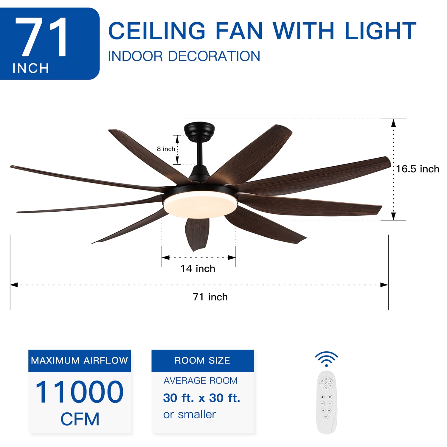 SINOFURN SYA820128BK Ceiling-Fans - View #3