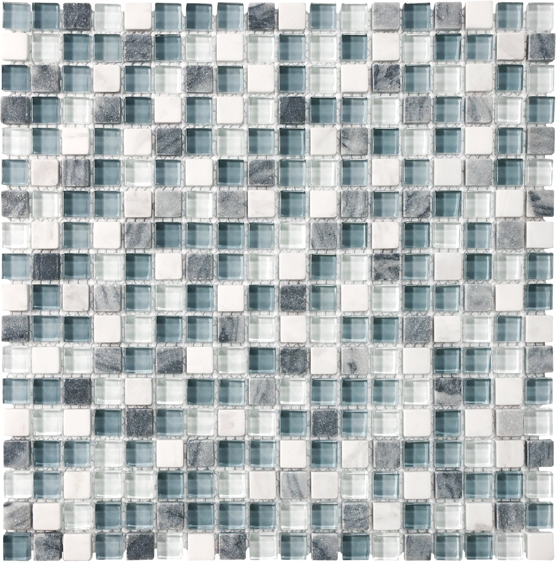Anatolia Waterfall 12-in x 12-in Glossy Glass Mixed Pattern Subway Wall Tile (10-sq. ft/ Carton)