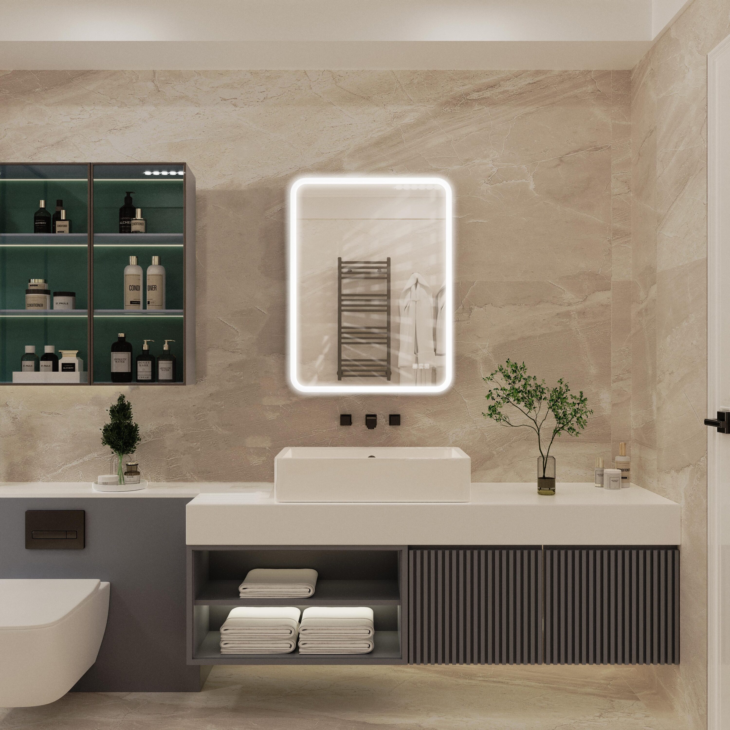 Bayfeve BF-195762-MIR Framed-Bath-Mirrors - View #3