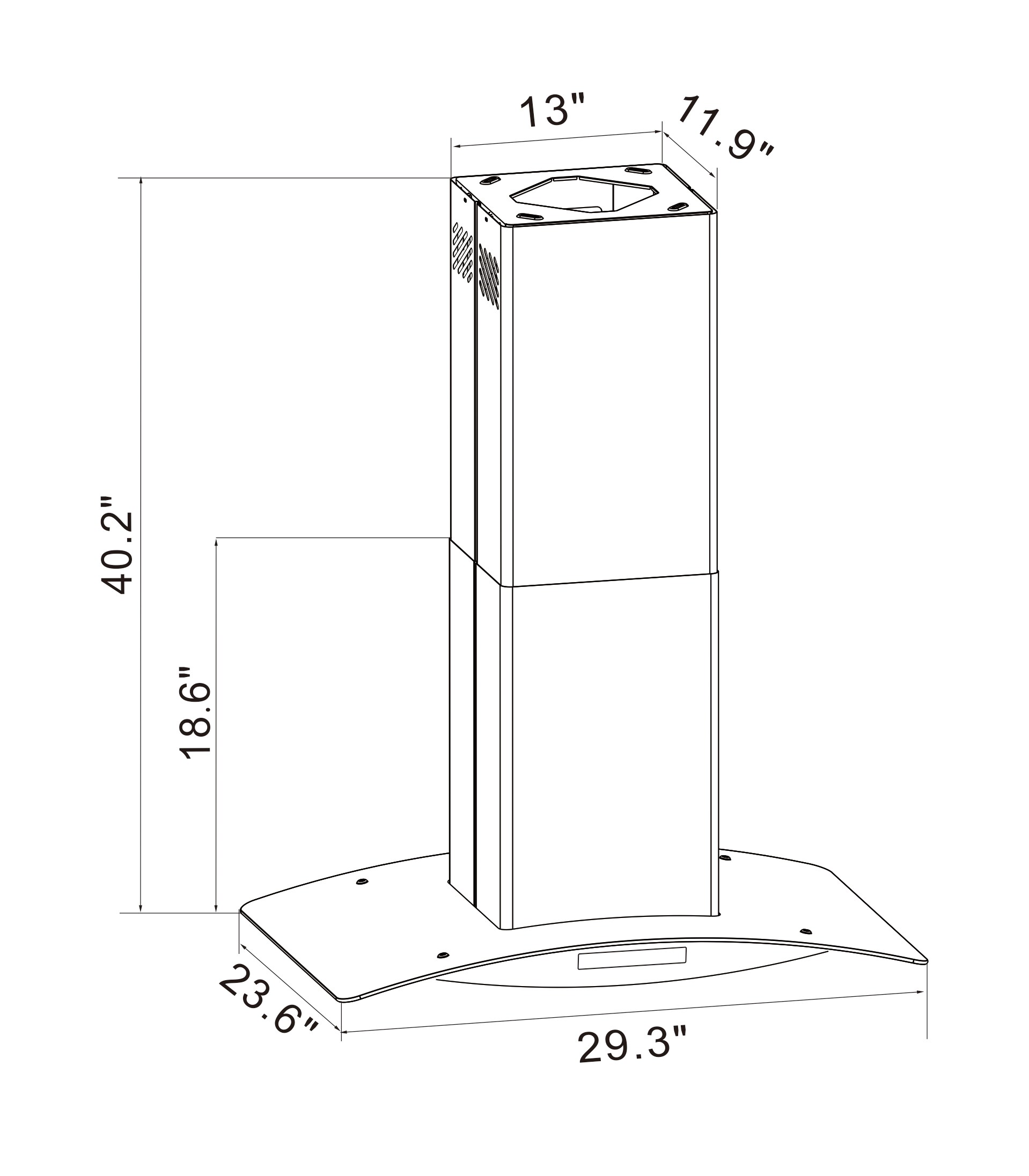 Winflo LRI02B30L Island-Range-Hoods - View #8
