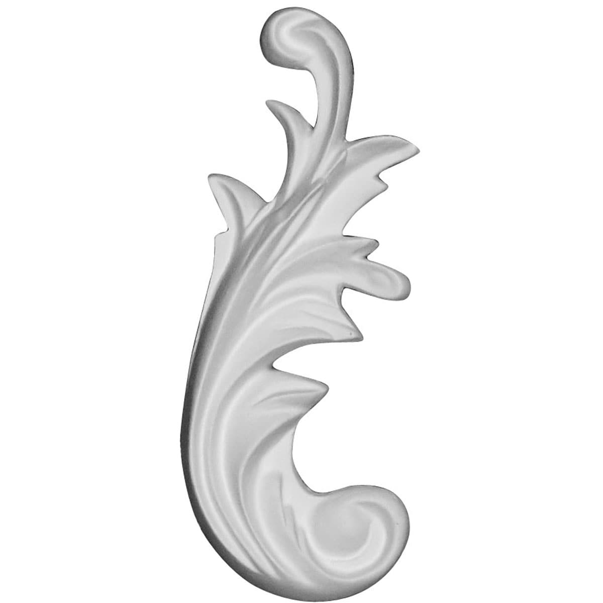 Ekena Millwork ONL02X05X01ED-L Leaf, Left 2-in W x 5-in H Leaf Primed Applique