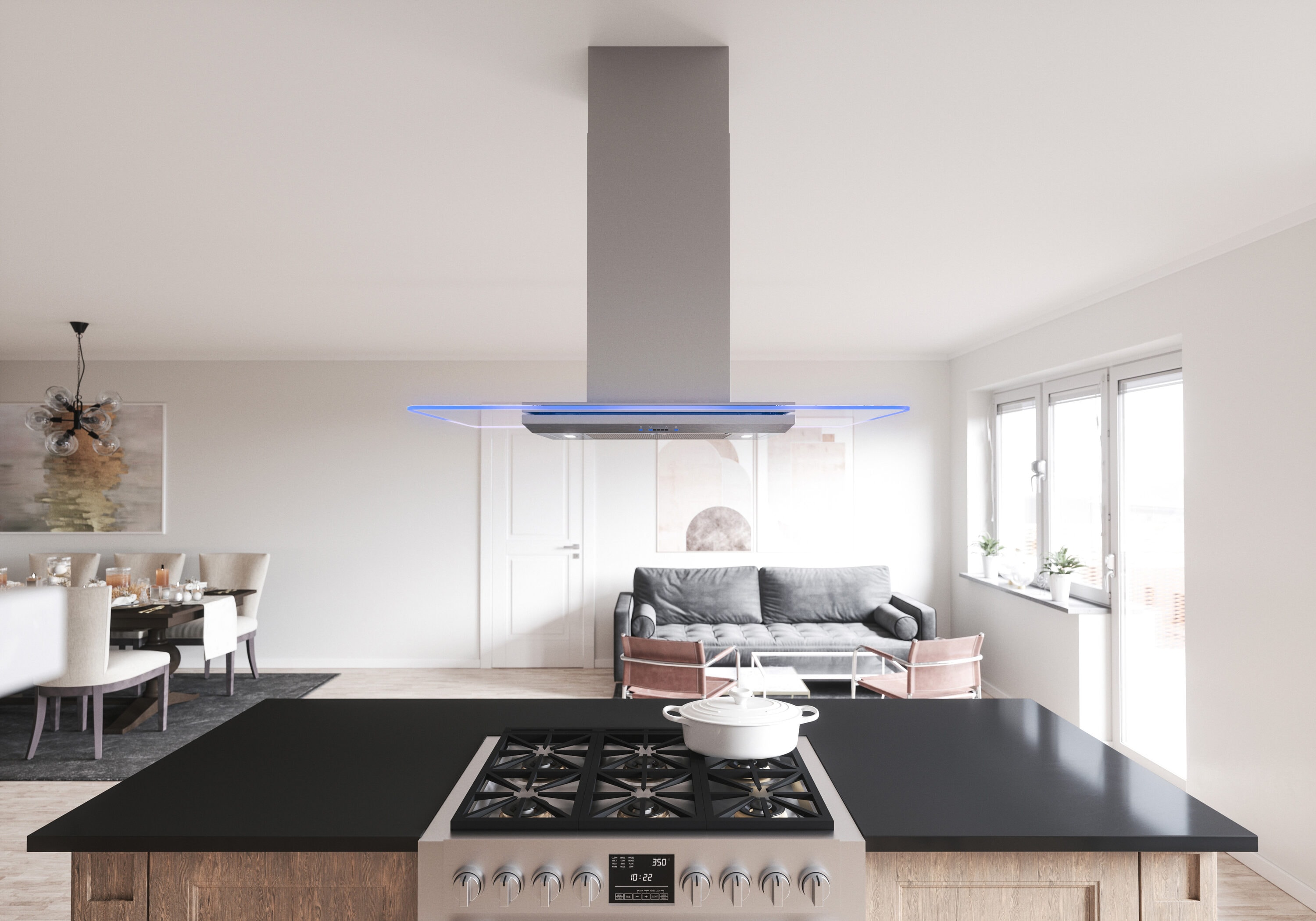 Zephyr ZVN-M90BG Island-Range-Hoods - View #9