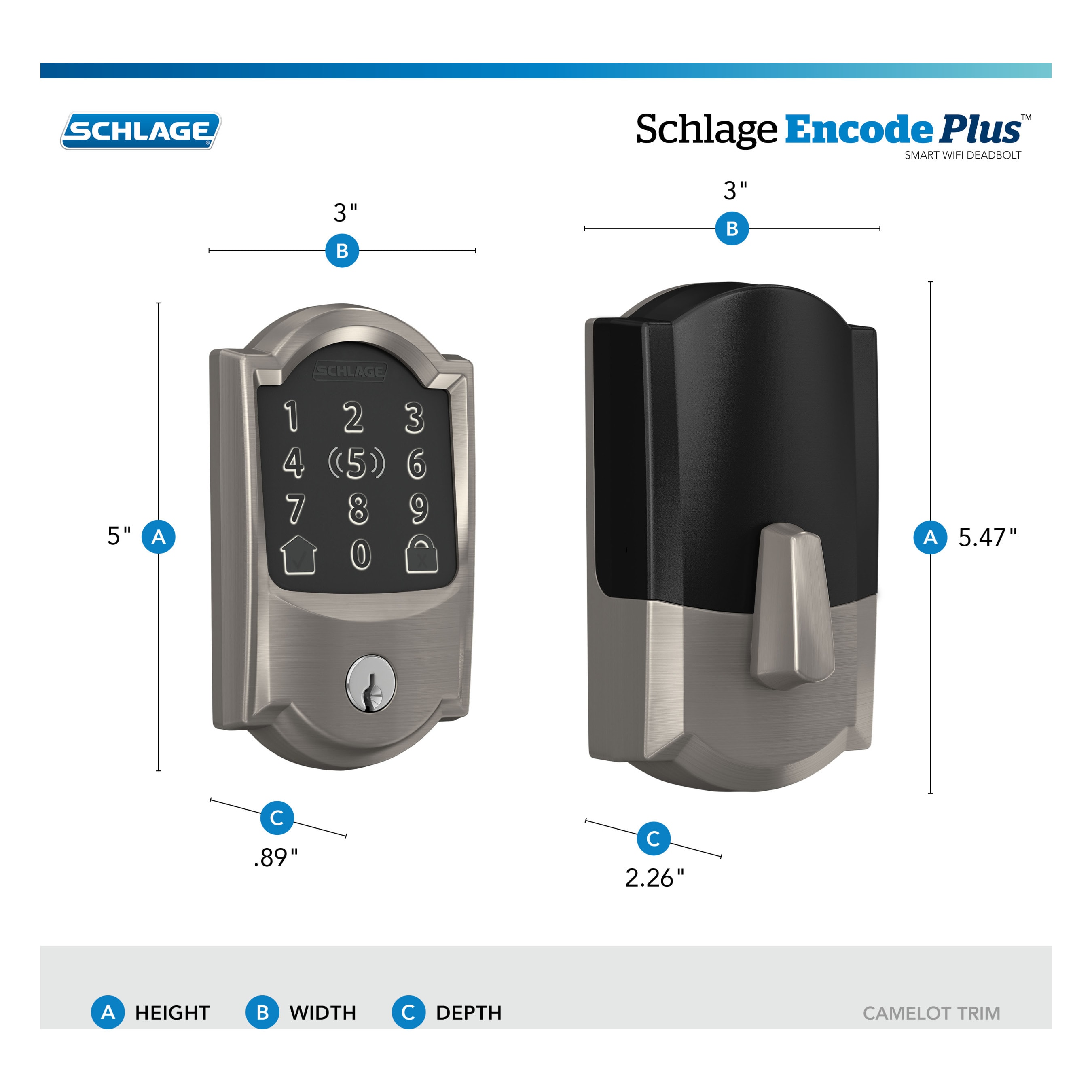Schlage BE499WB V CAM 619 Electronic-Door-Locks - View #8
