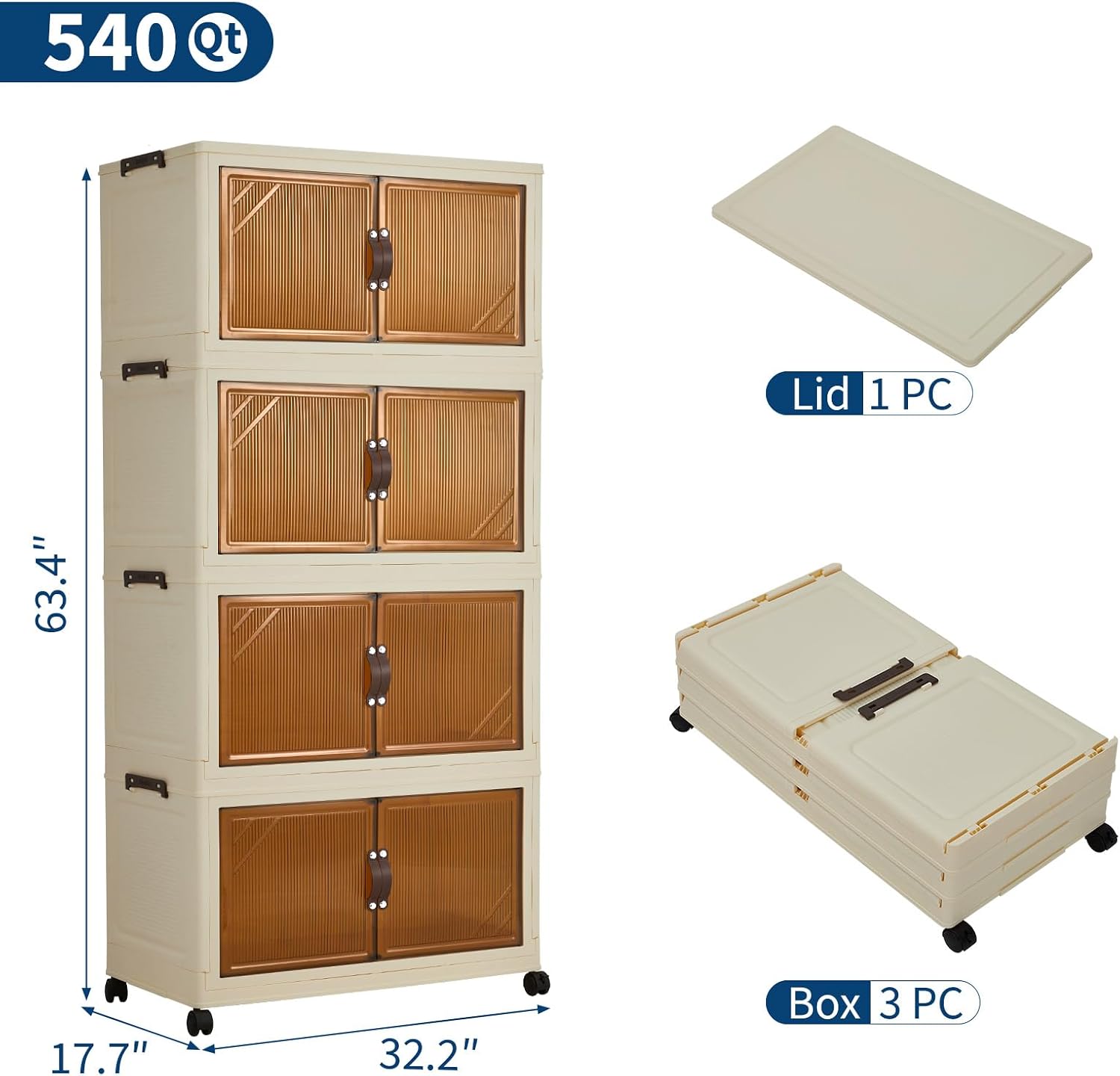 GAOMON CQC-ZZMQFE-WCFB Plastic-Storage-Totes - View #4