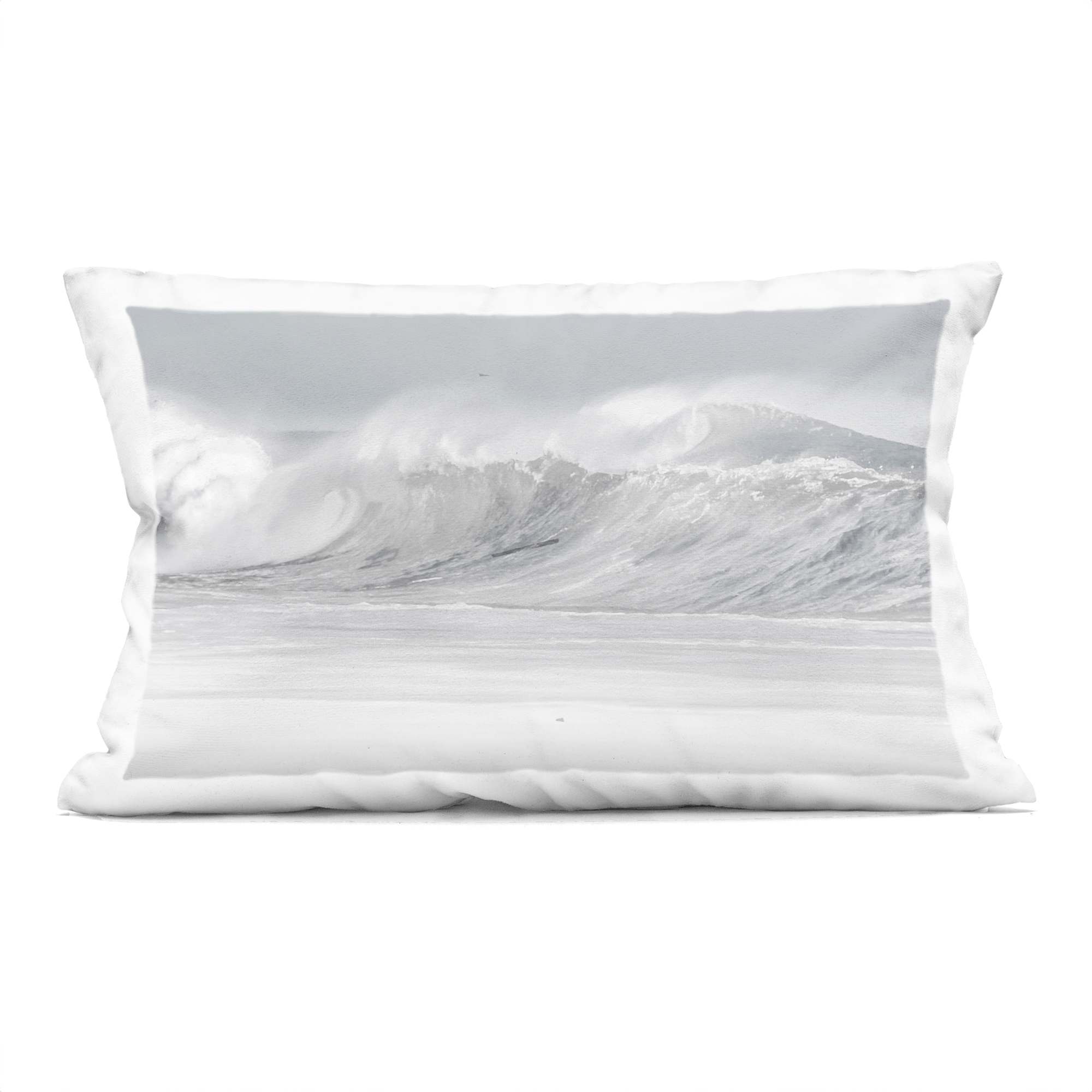 Stupell Industries PLO-898-RCW-14X20 Cresting Beach Wave Decorative Printed Pillow Design by Maggie Olsen
