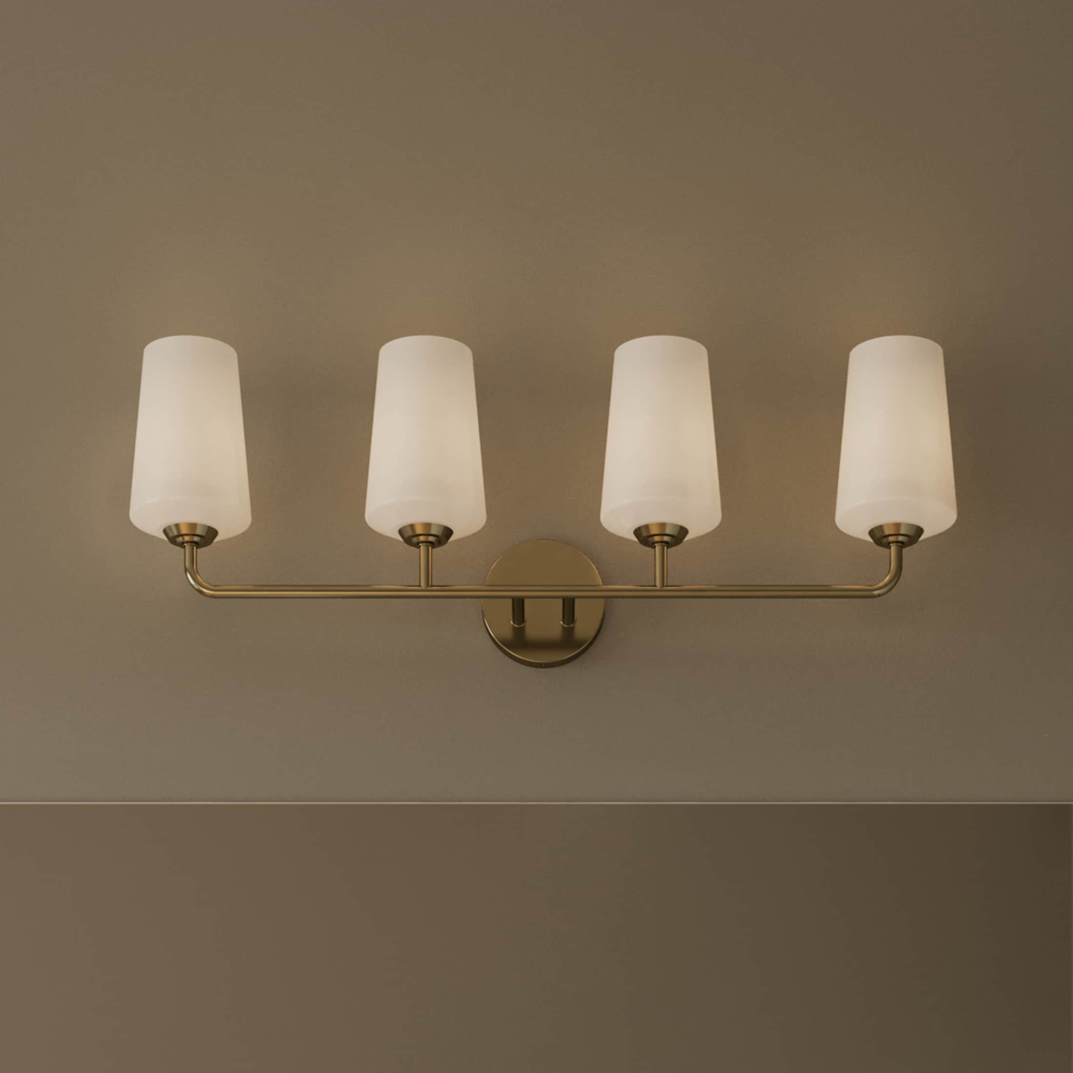 Progress Lighting Celino 32.5-in 4 Light Bronze Modern/contemporary Bathroom Vanity light