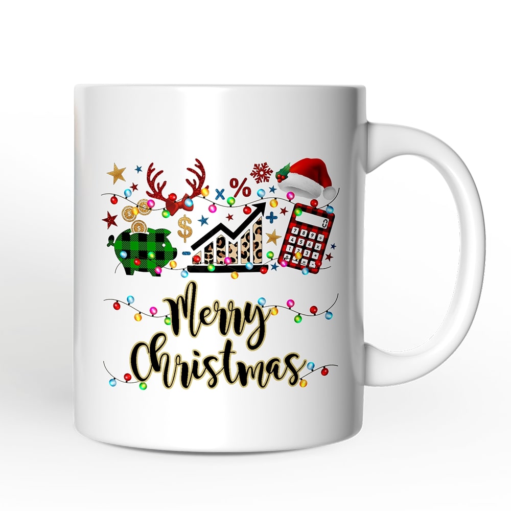 OrnamentallyYou NPCM170 Finance Professional Buffalo Plaid Christmas Mug Accountant and Financial Advisor Gift