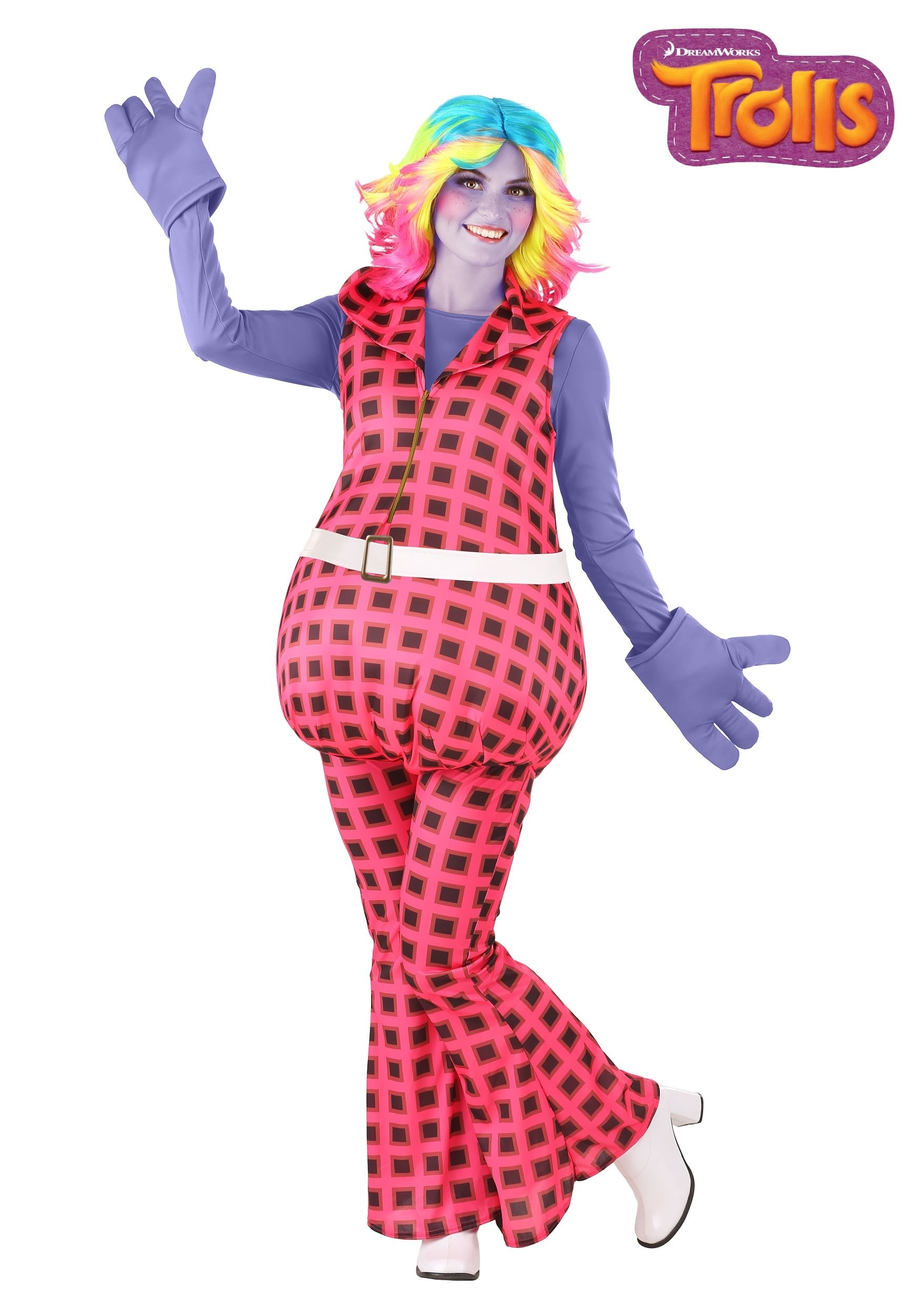 HalloweenCostumes - FUN Costumes Trolls Women's Lady Glitter Sparkles Costume Movie Costumes X-Large