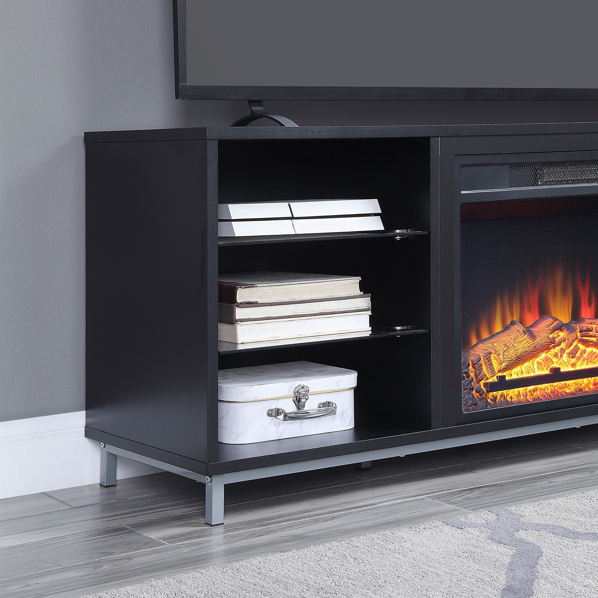 Manhattan Comfort FP4-BL Electric-Fireplaces - View #4